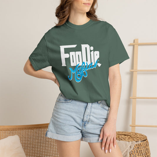 L.O.E.F White Foodie Mafia Unisex Tee Shirt  (Apricot)