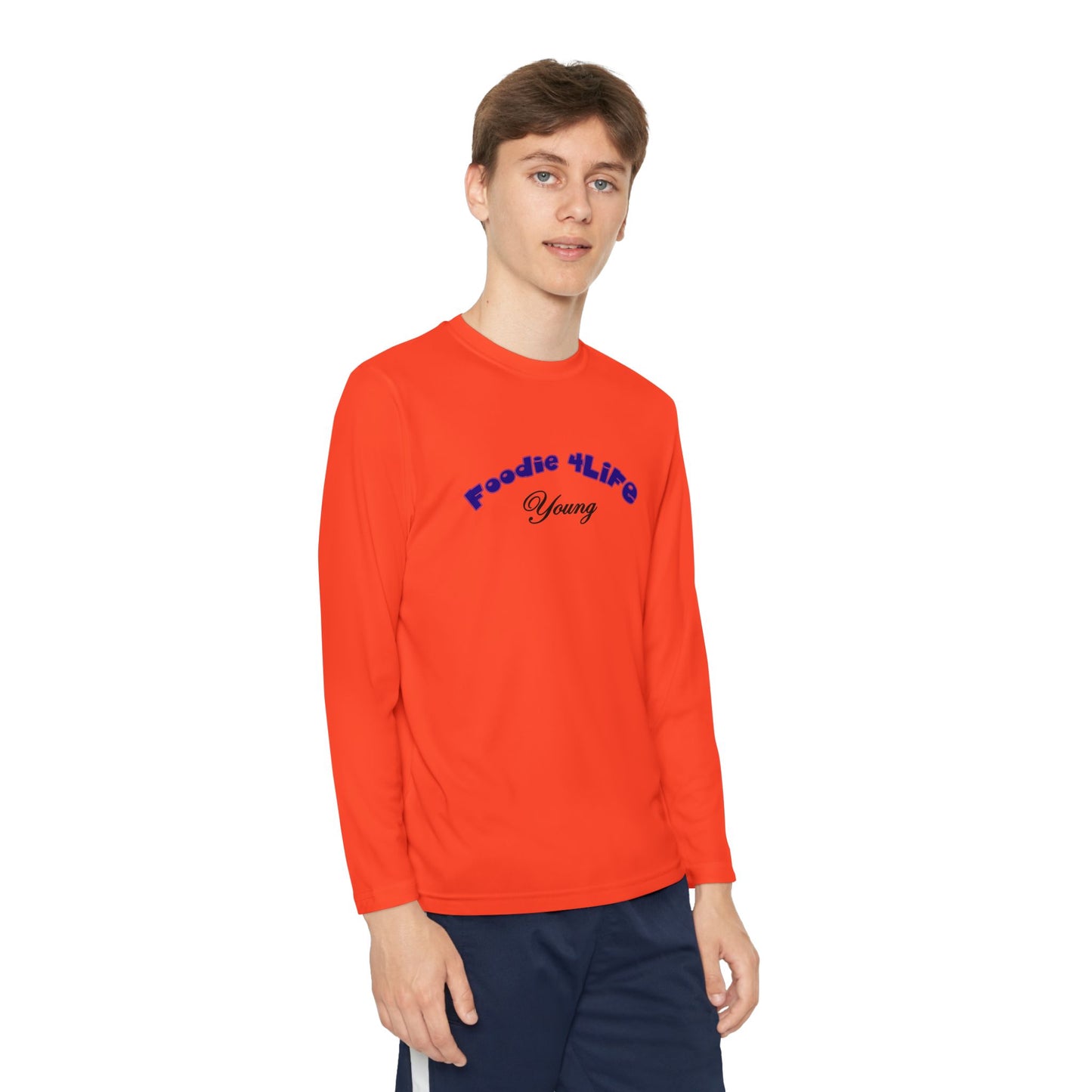 L.O.E.F Foodie 4Life Young Long Sleeve Tee  (Dark Blue)
