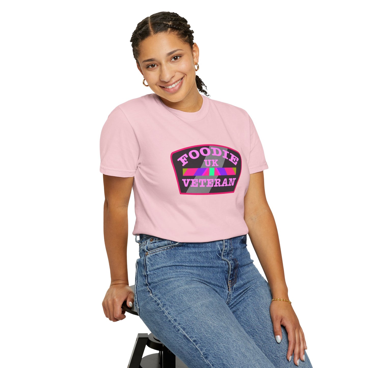 L.O.E.F Foodie Veteran UK Unisex Tee Shirt (Pink)