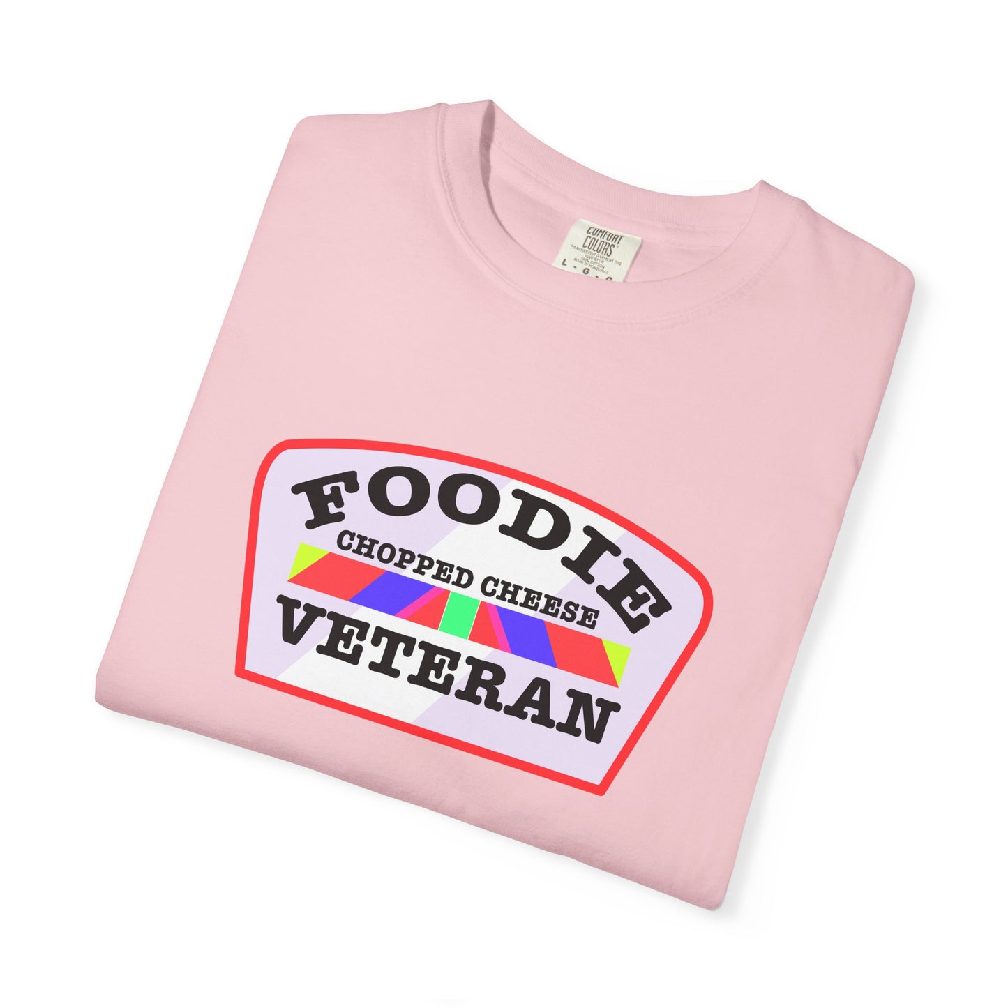 L.O.E.F Foodie Veteran Chopped Cheese Unisex Tee Shirt (Soft Pink)