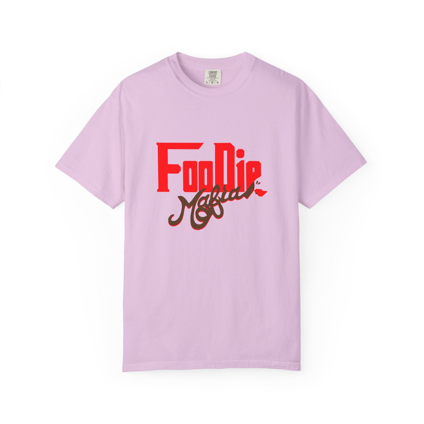 L.O.E.F Red Foodie Mafia Unisex Tee Shirt (Dark Brown)
