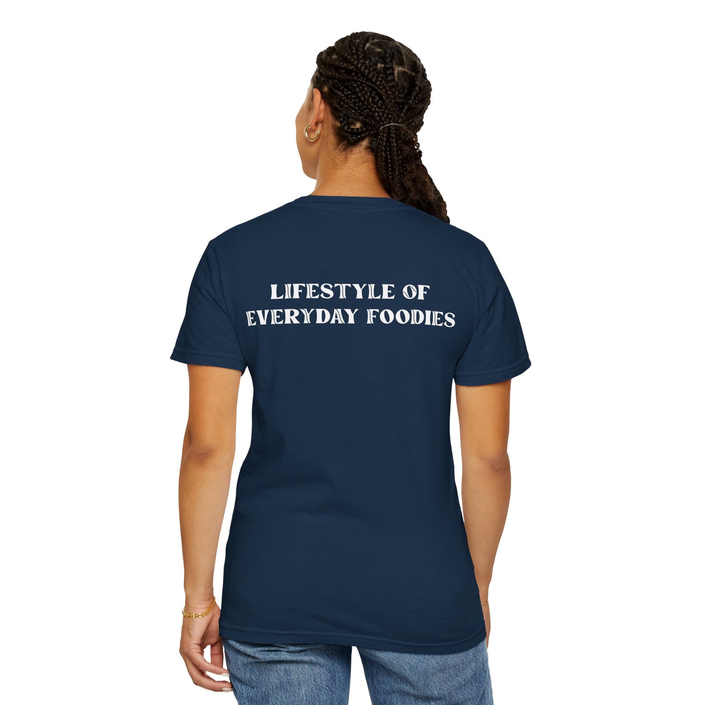 L.O.E.F LIFESTYLE OF EVERYDAY FOODIES Unisex Tee Shirt (White)