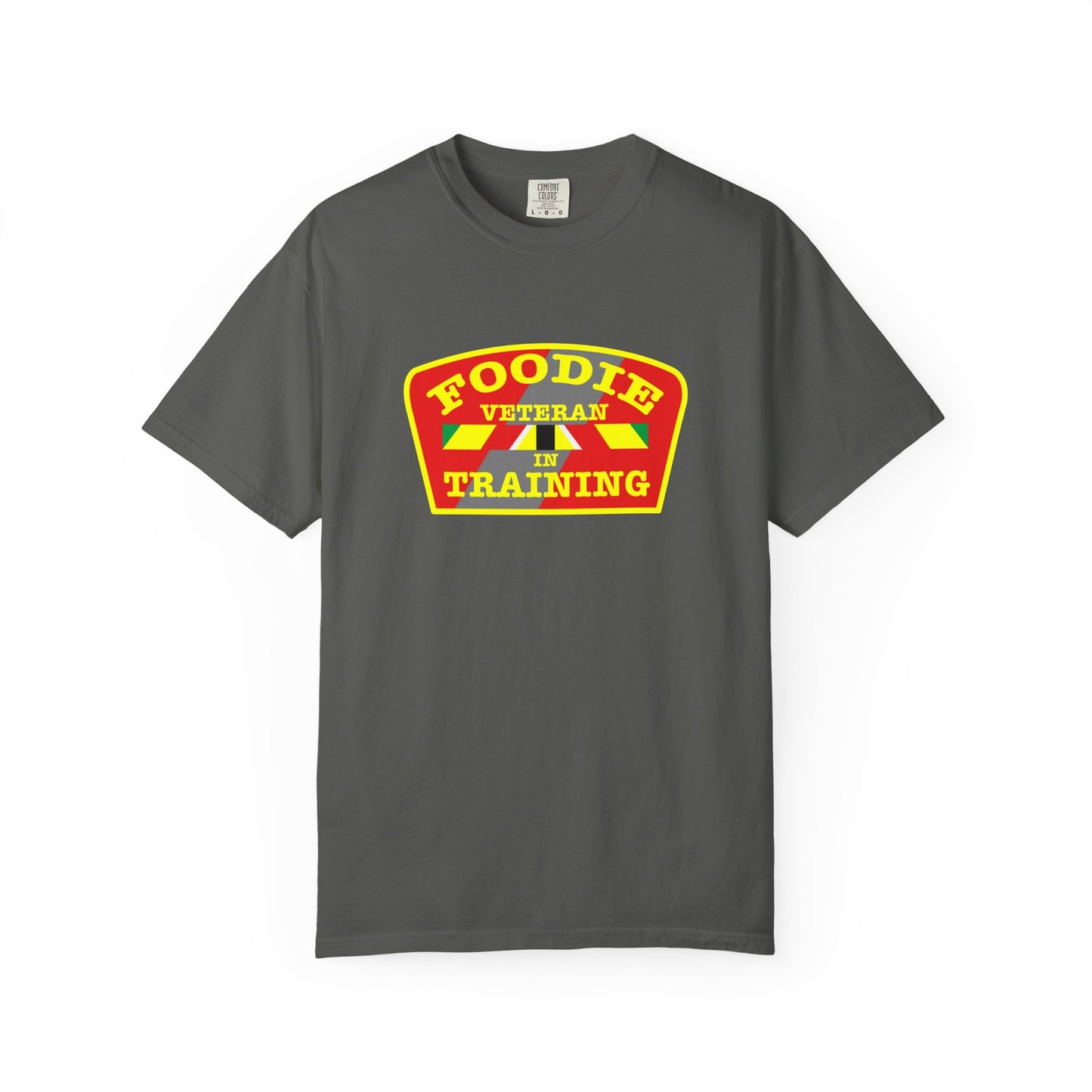 L.O.E.F Foodie Veteran IN TRAINING Unisex Tee Shirt (Yellow)