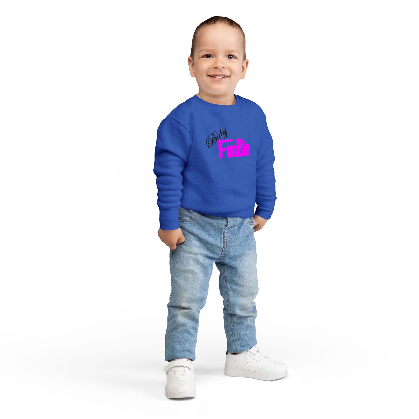 L.O.E.F Baby Foodie Toddler Sweatshirt (Fuchsia)