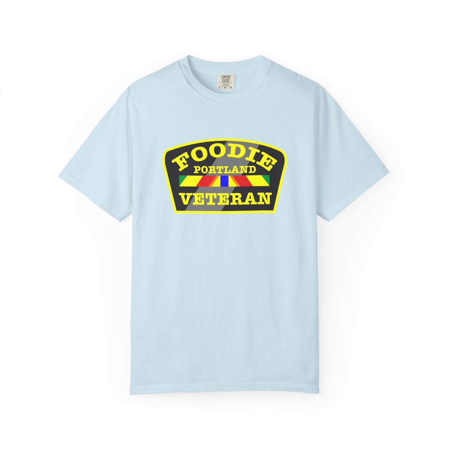 L.O.E.F Foodie Veteran PORTLAND Unisex Tee Shirt (Yellow)