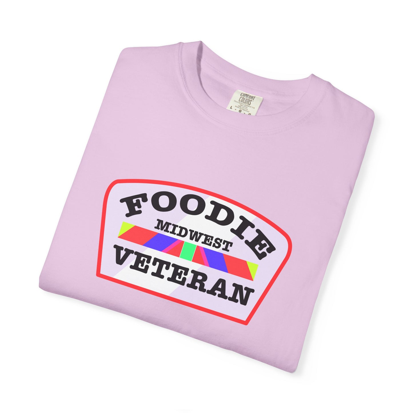 L.O.E.F Foodie Veteran MIDWEST Unisex Tee Shirt (Soft Pink)