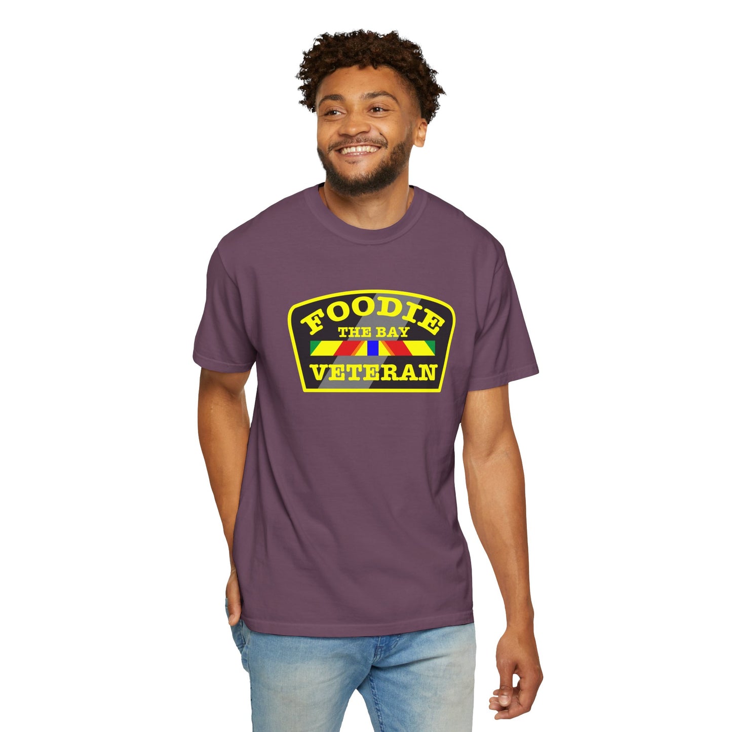 L.O.E.F Foodie Veteran THE BAY Unisex Tee Shirt (Yellow)