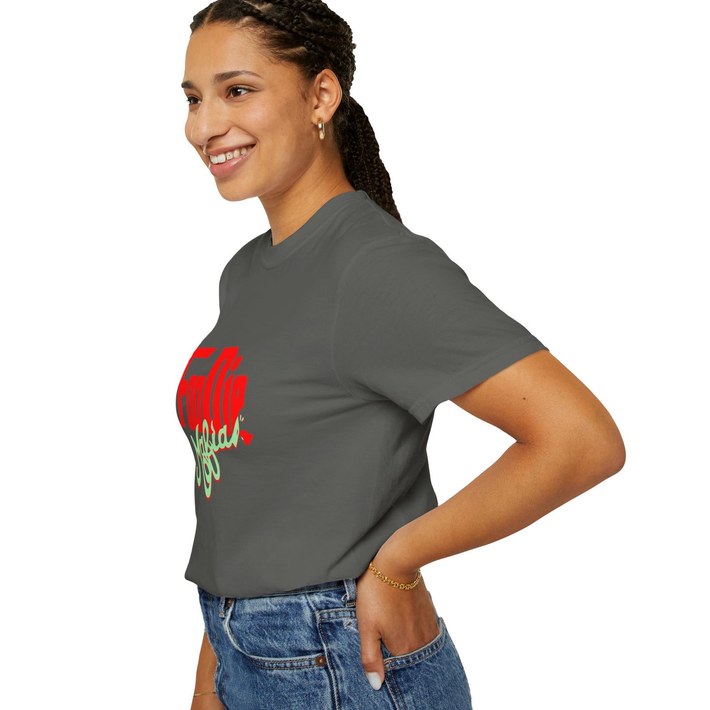 L.O.E.F Red Foodie Mafia Unisex Tee Shirt (Mint Green)