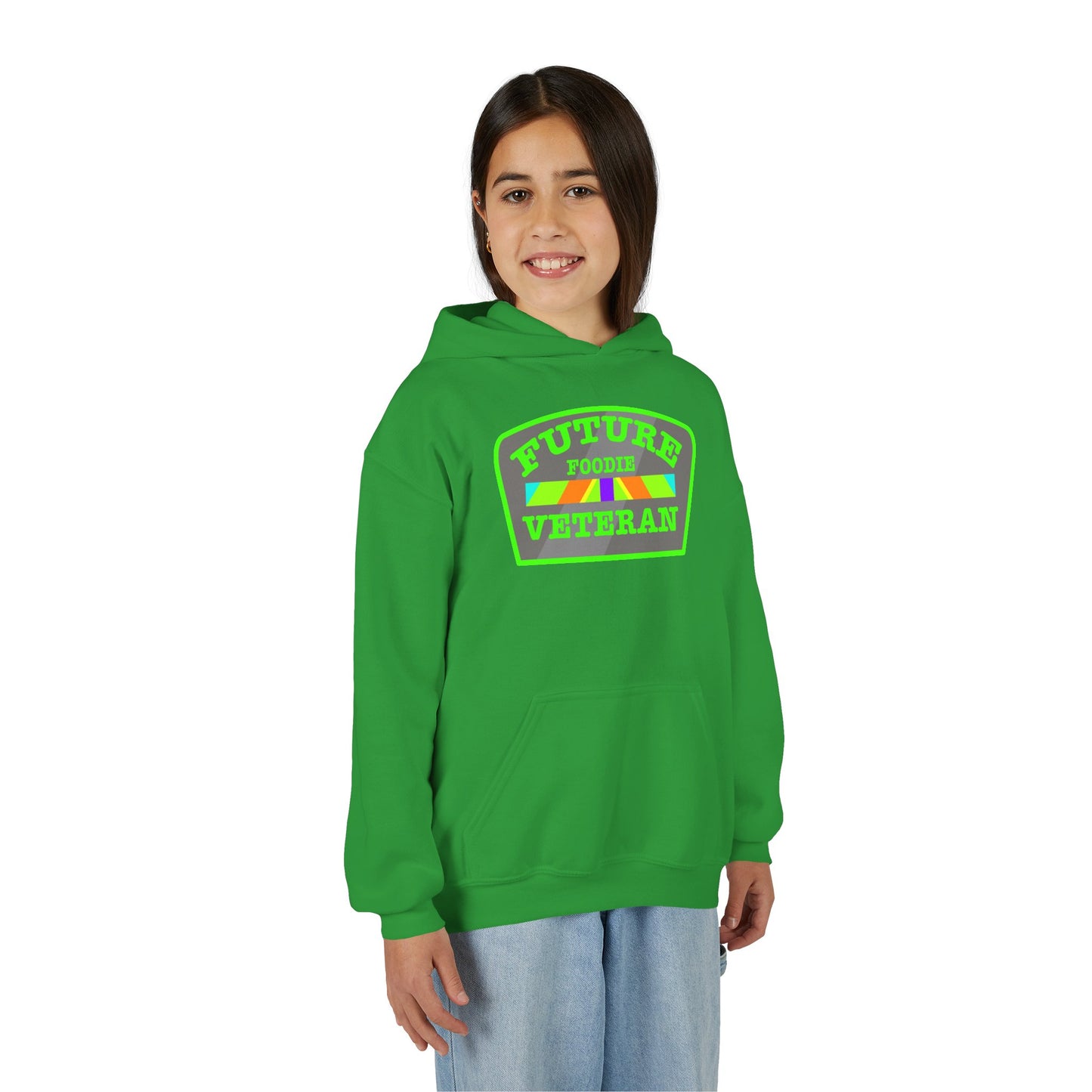 L.O.E.F Future Foodie Veteran Kids Hoodie (Neon Green)