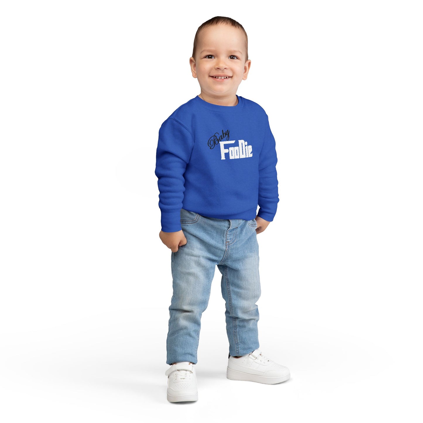 L.O.E.F Baby Foodie Toddler Sweatshirt (White)