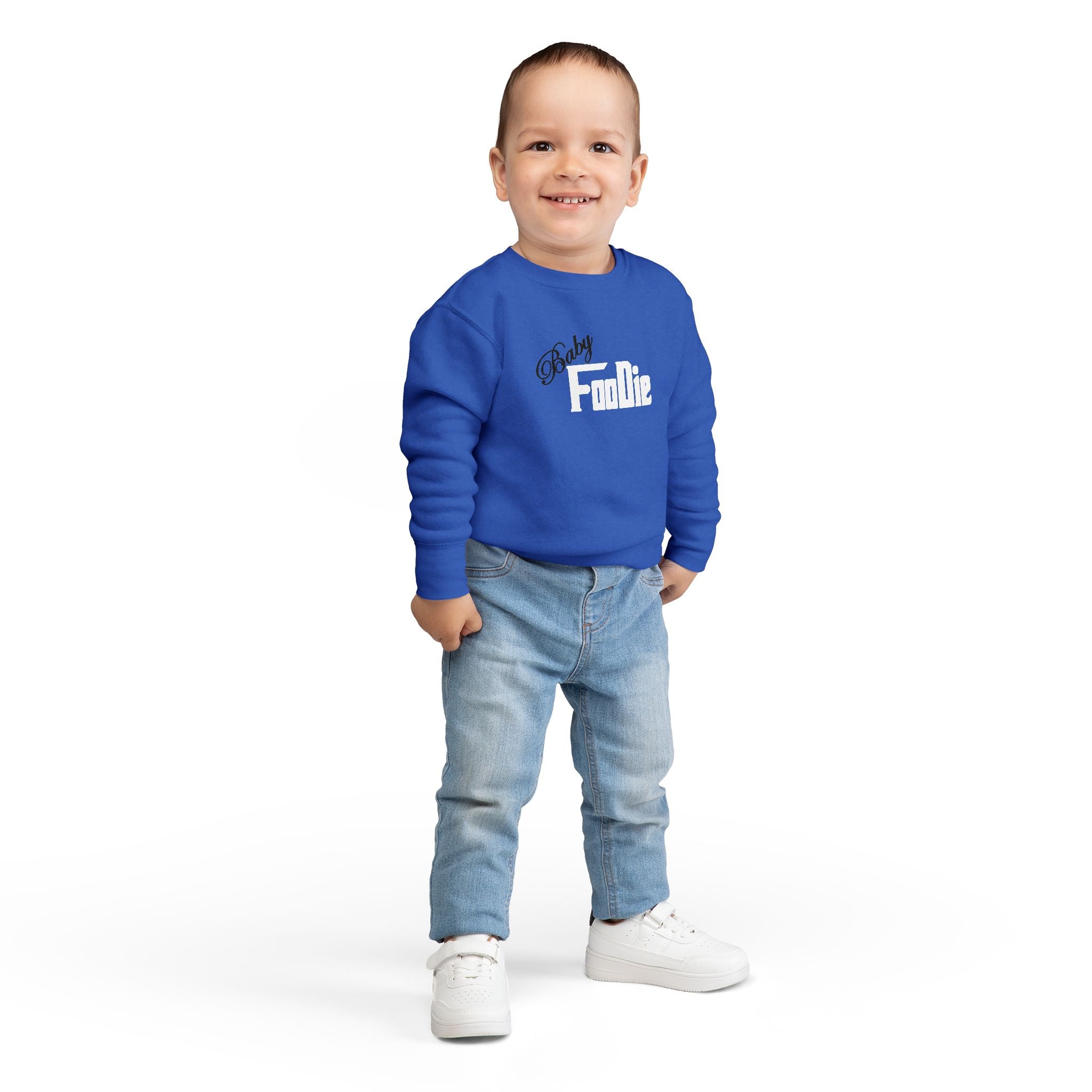 L.O.E.F Baby Foodie Toddler Sweatshirt (White)