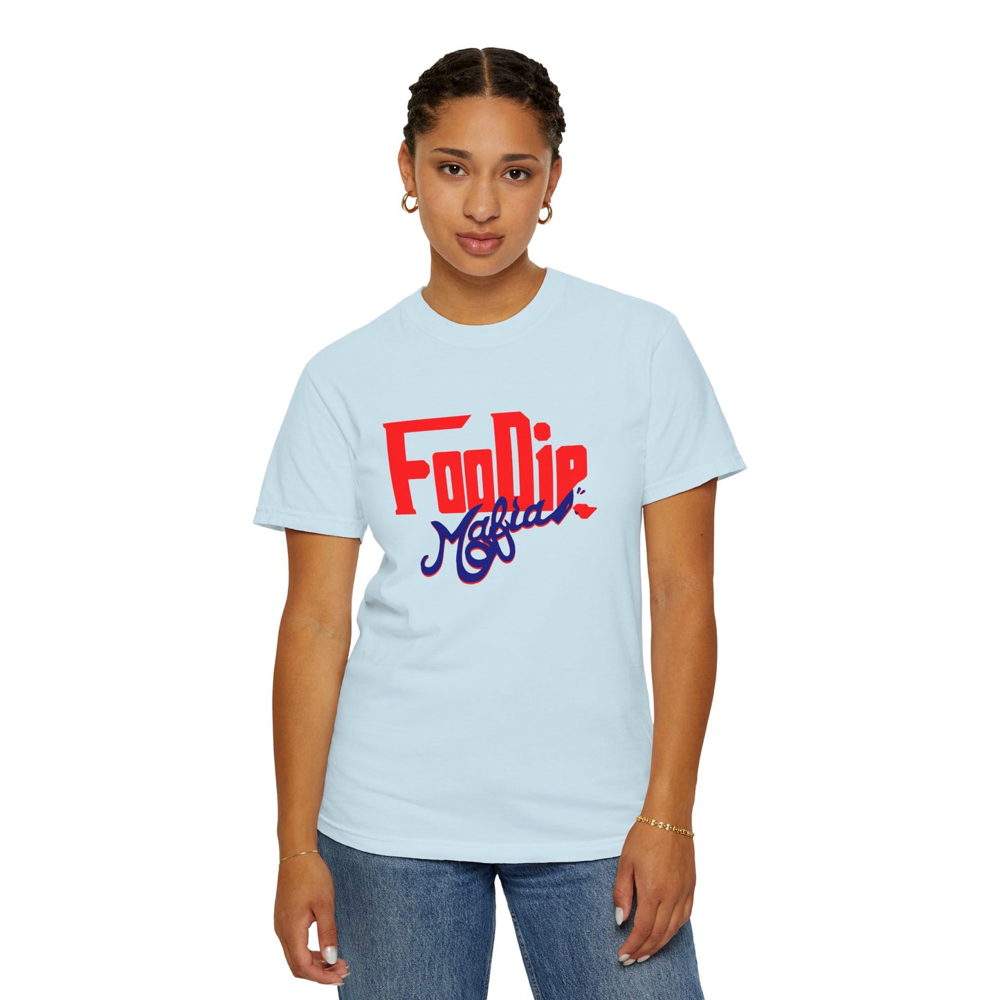 L.O.E.F Red Foodie Mafia Unisex Tee shirt (Dark Blue)