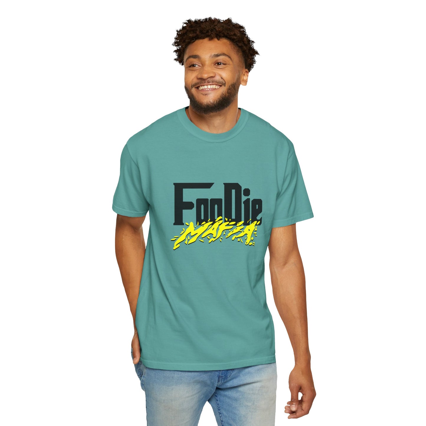 L.O.E.F Foodie Mafia Unisex Tee Shirt (Bright Yellow)