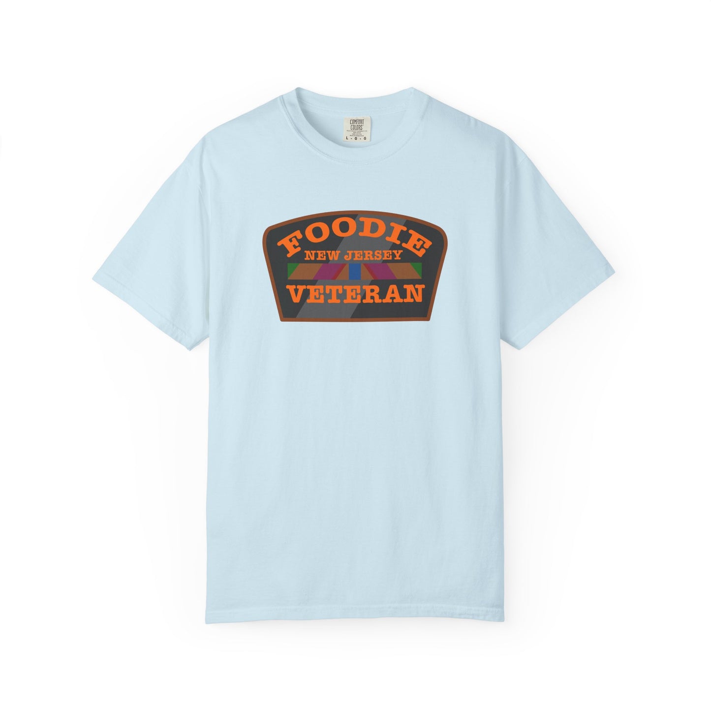 L.O.E.F Foodie Veteran NEW JERSEY Unisex Tee Shirt (Orange)