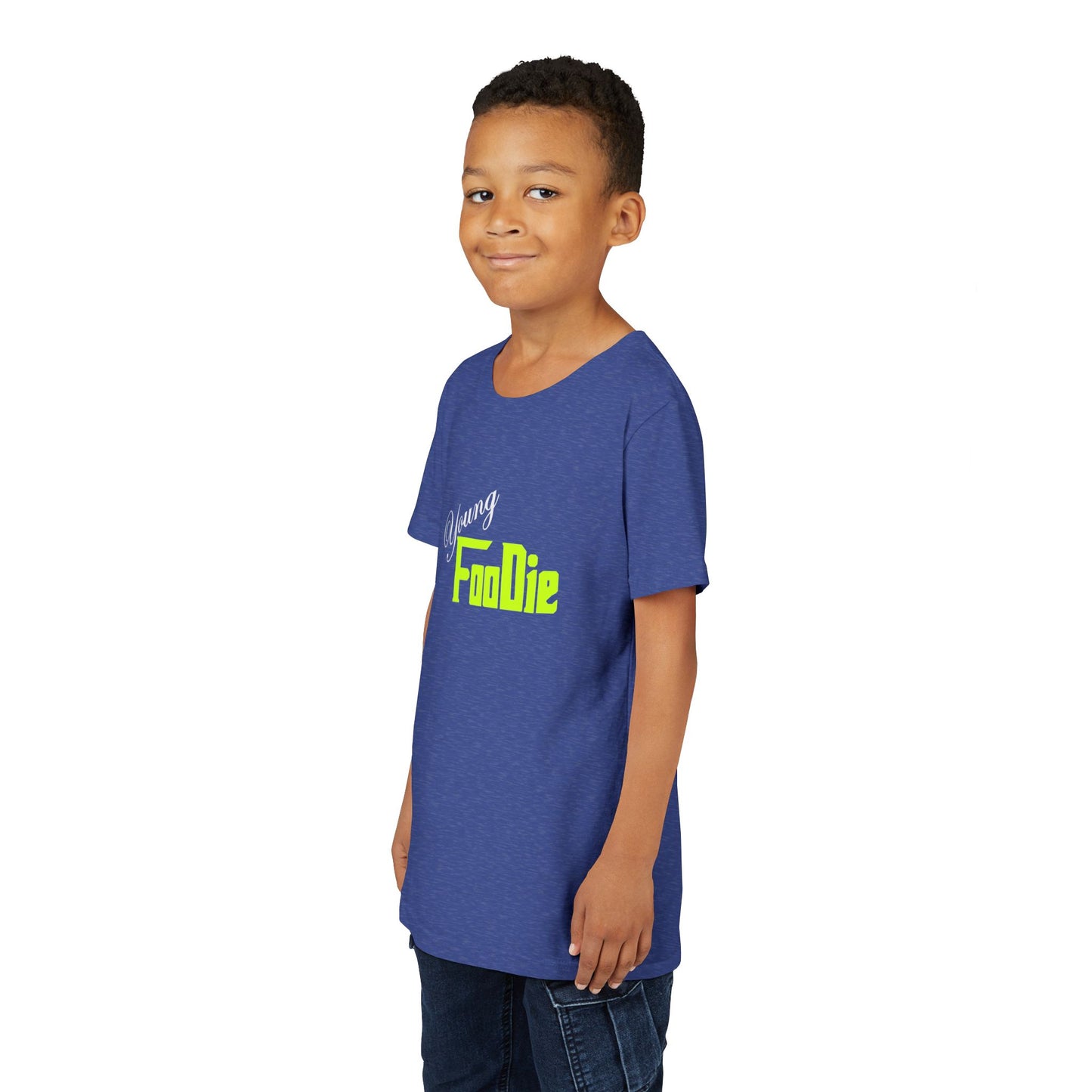 L.O.E.F White Young Foodie Short Sleeve Tee (Neon Yellow)