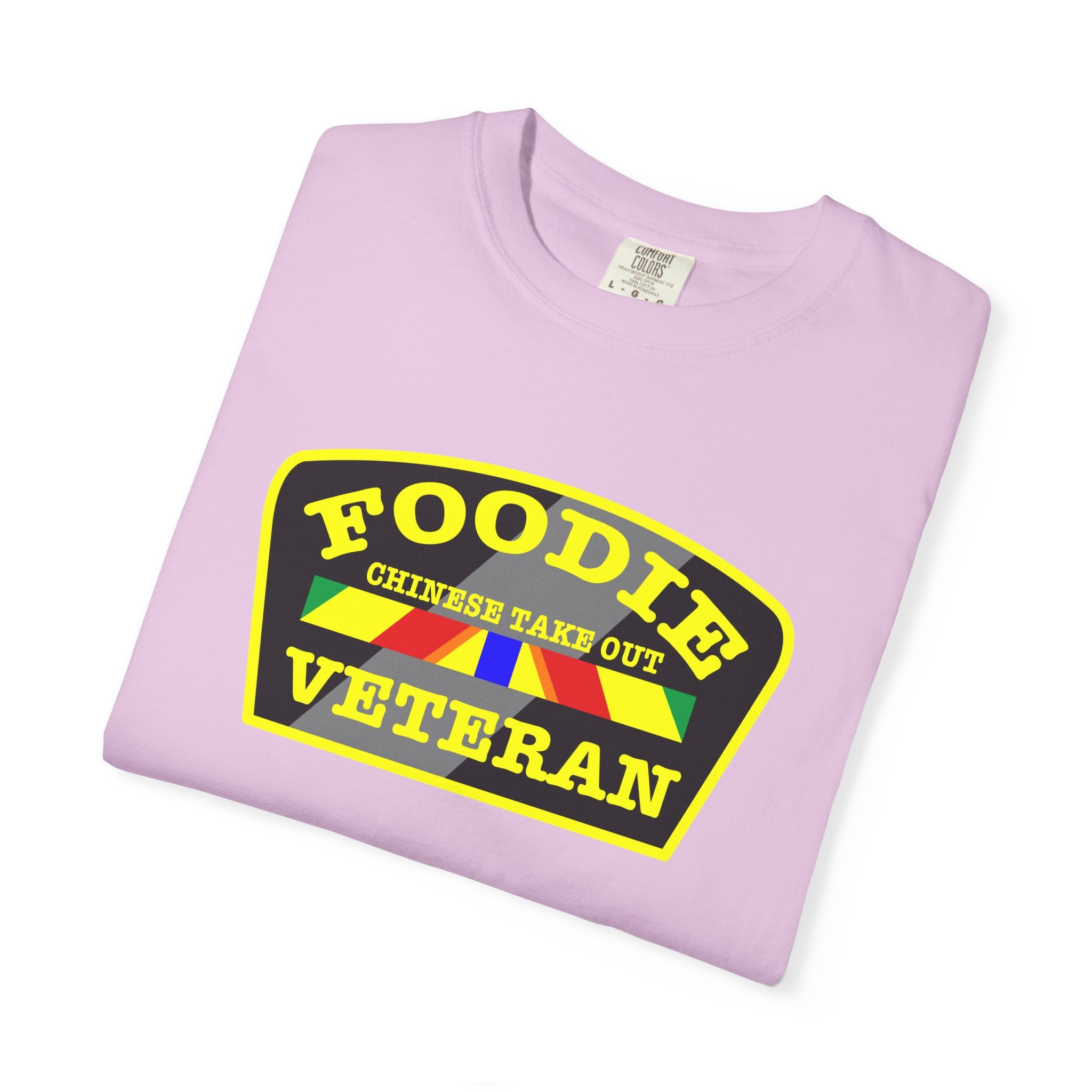 L.O.E.F Foodie Veteran CHINESE TAKE OUT Unisex Tee Shirt (Yellow)