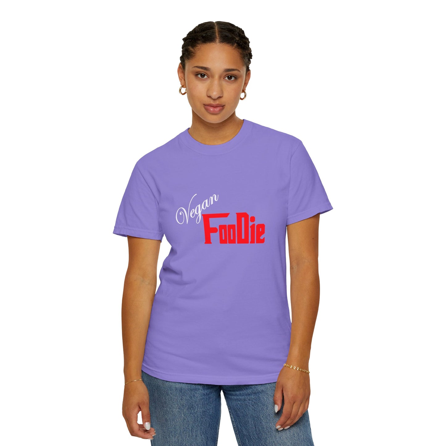 L.O.E.F Unisex Vegan Foodie Tee Shirt (Fiery Red)