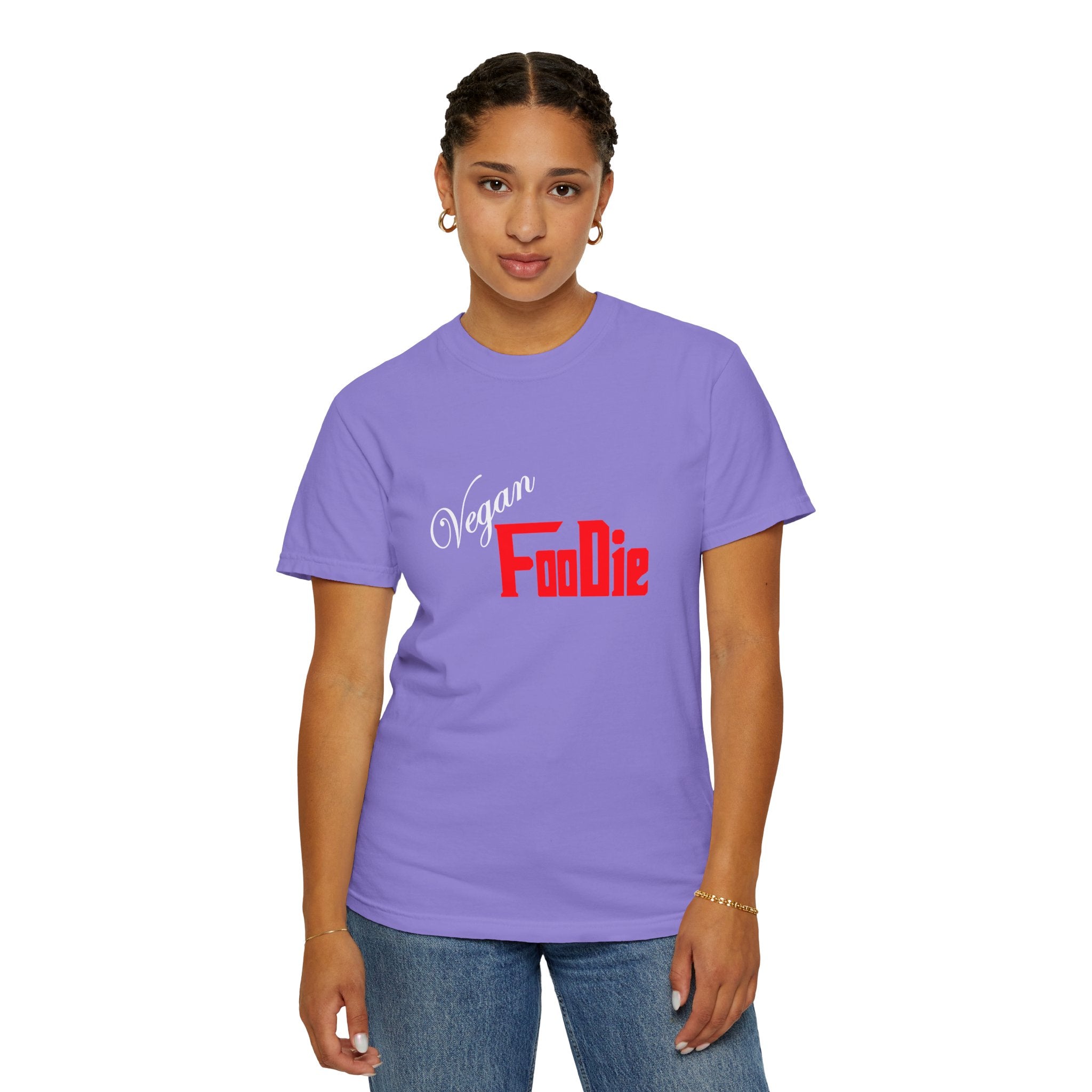 L.O.E.F Unisex Vegan Foodie Tee Shirt (Fiery Red)
