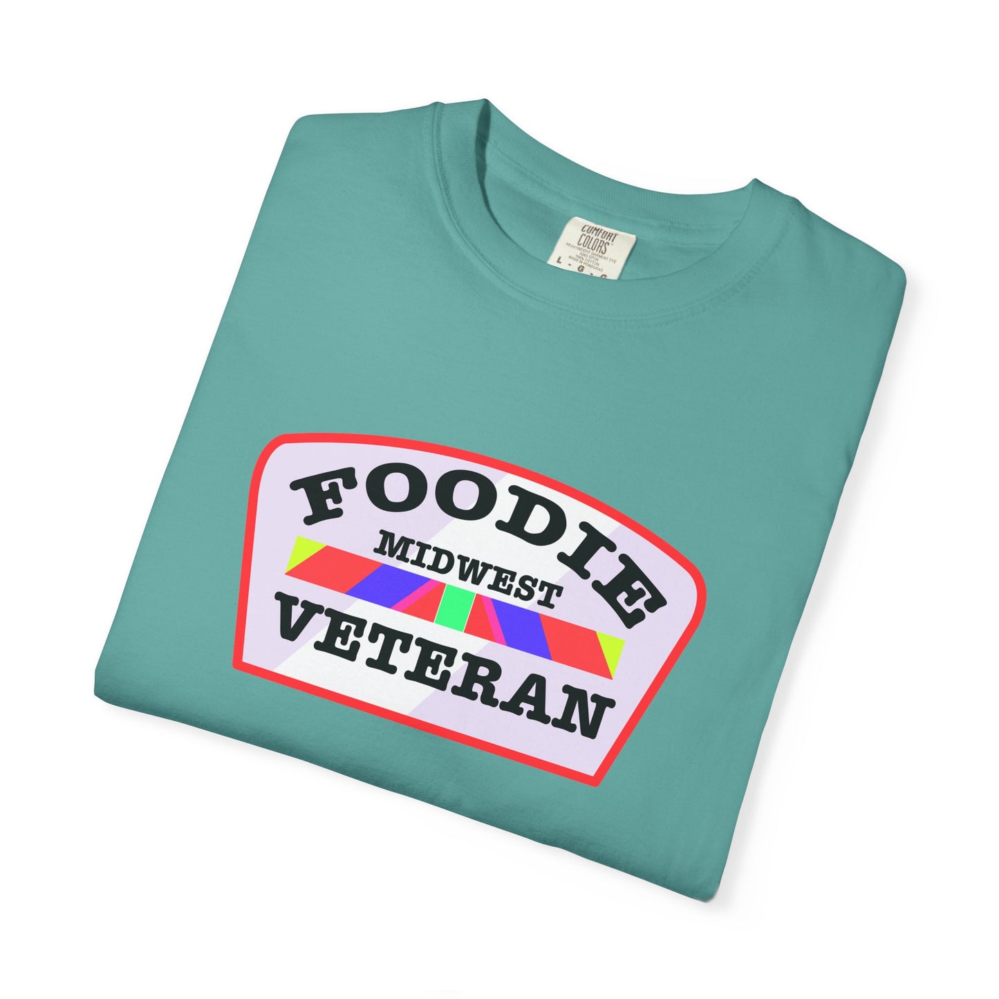 L.O.E.F Foodie Veteran MIDWEST Unisex Tee Shirt (Soft Pink)