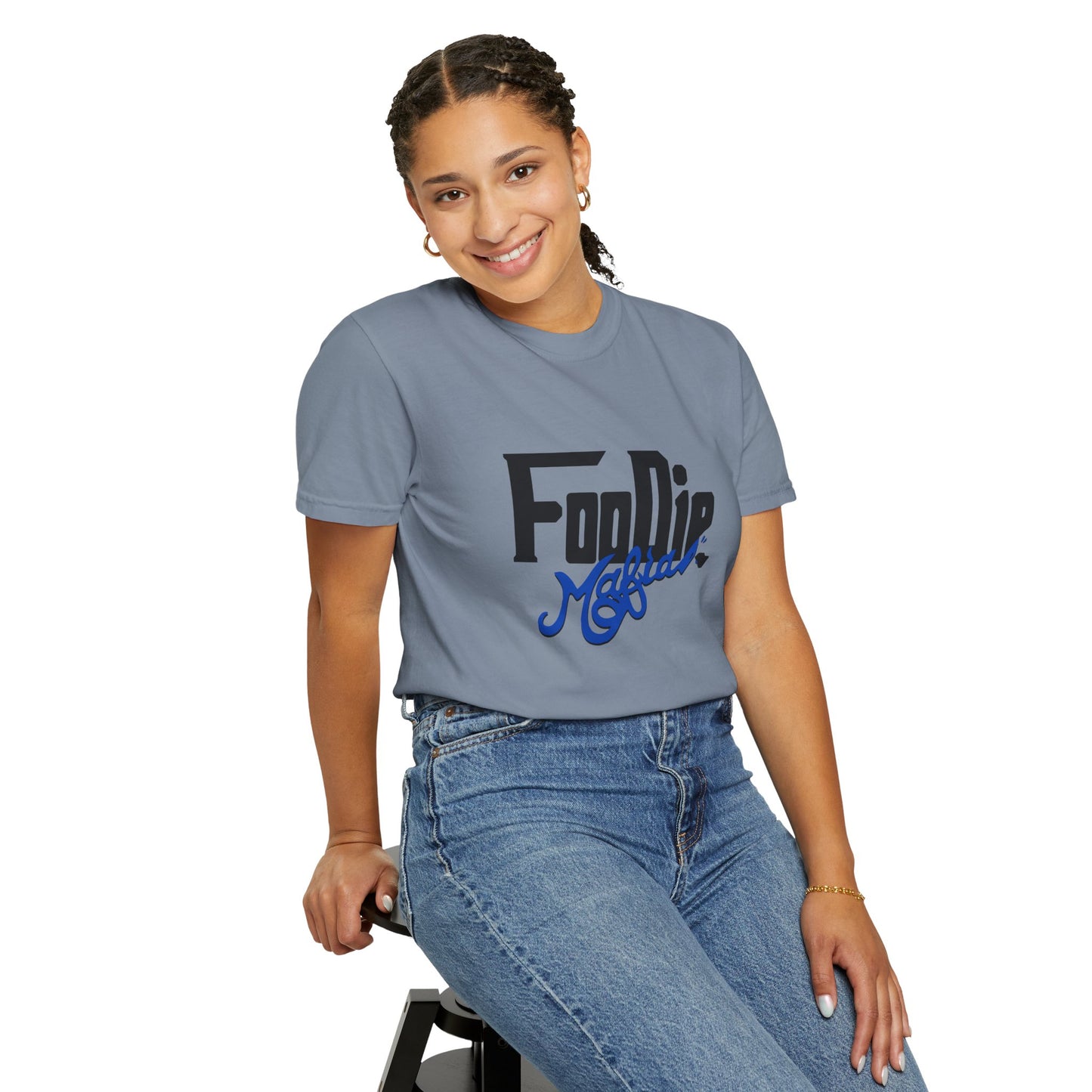L.O.E.F Foodie Mafia Unisex Tee shirt (Cobalt Blue)