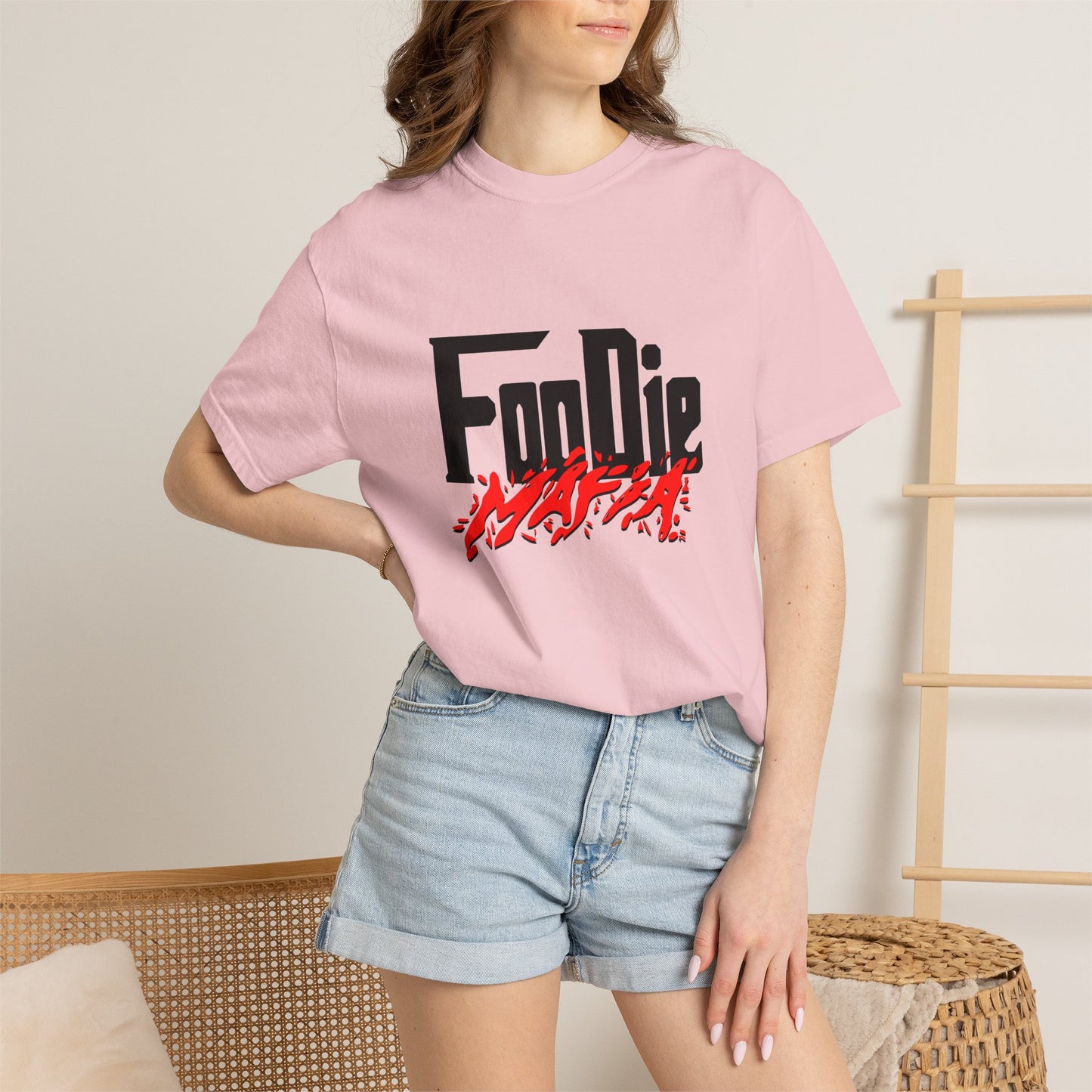 L.O.E.F Foodie Mafia Unisex Tee Shirt (Red)