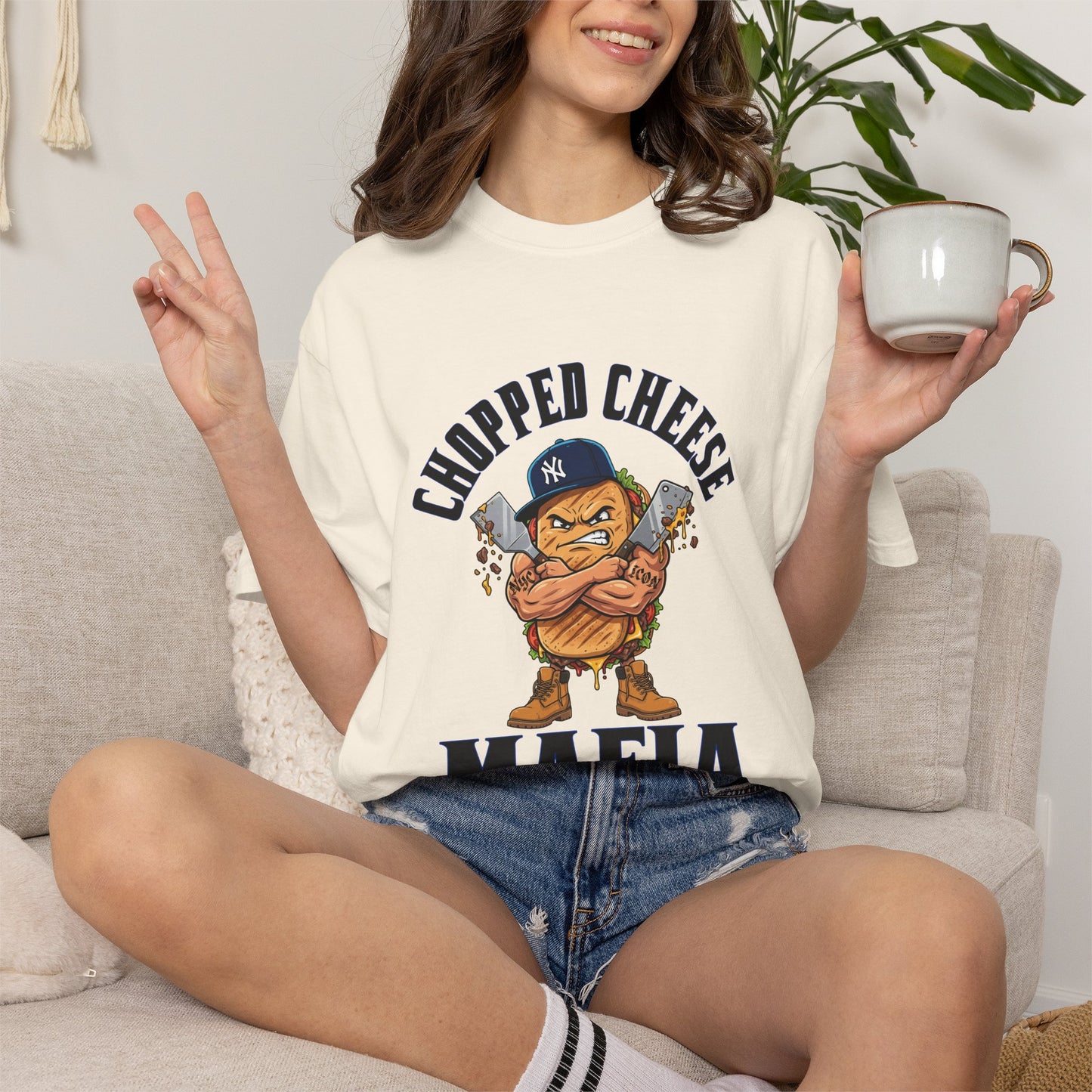 L.O.E.F Chopped Cheese Mafia Unisex Tee Shirt