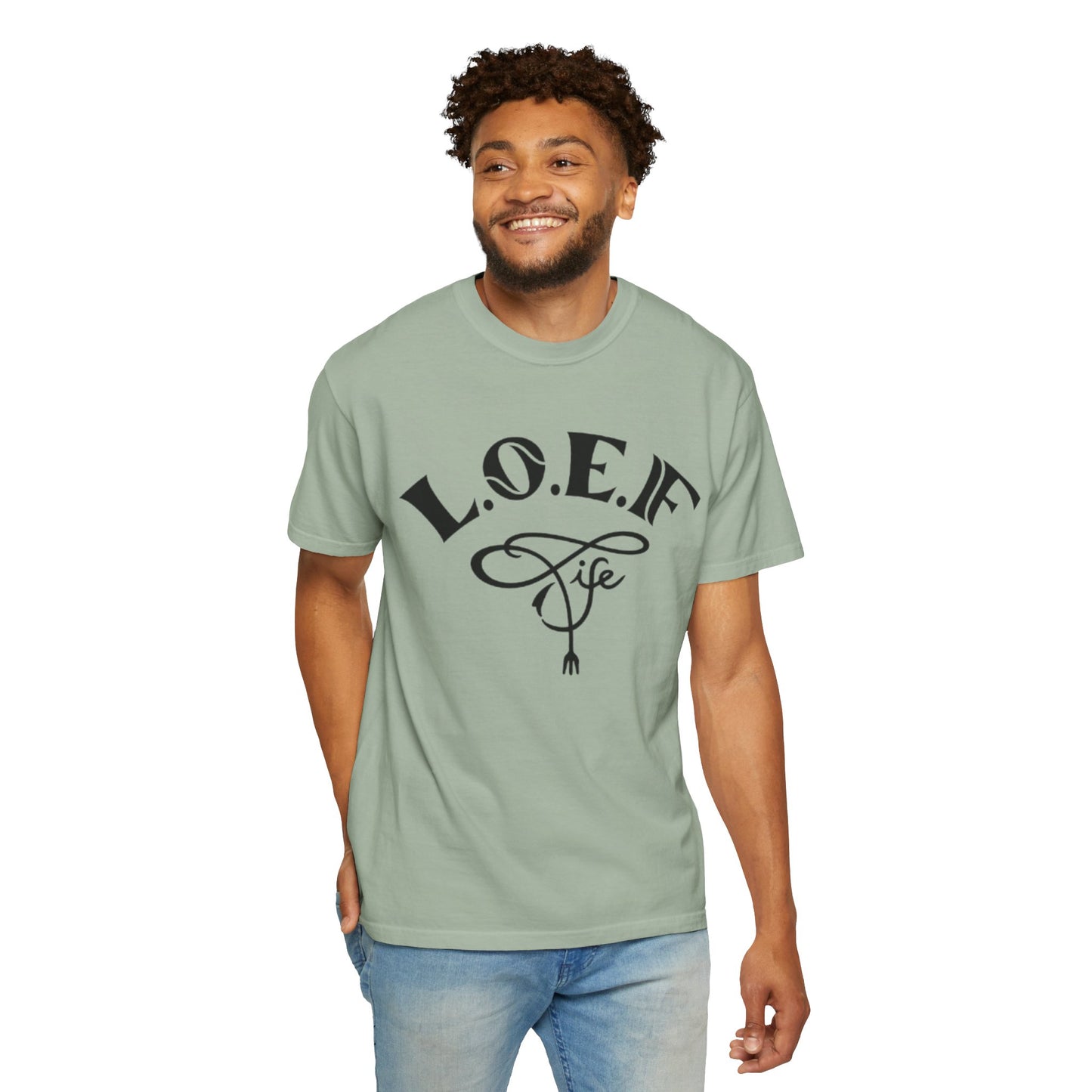 L.O.E.F Life Unisex Tee Shirt (Black)