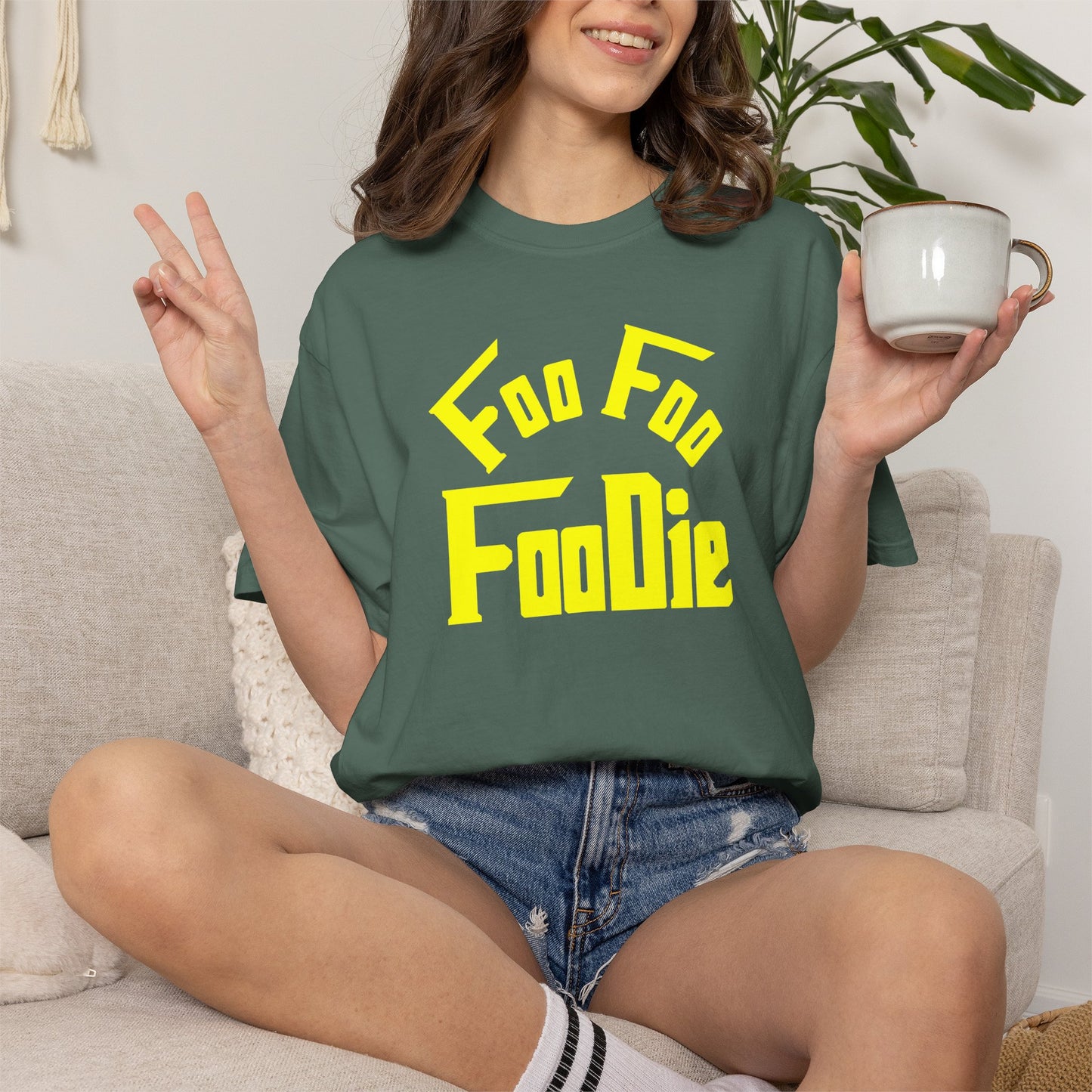 L.O.E.F FOO FOO FOODIE Unisex Tee shirt (Yellow)