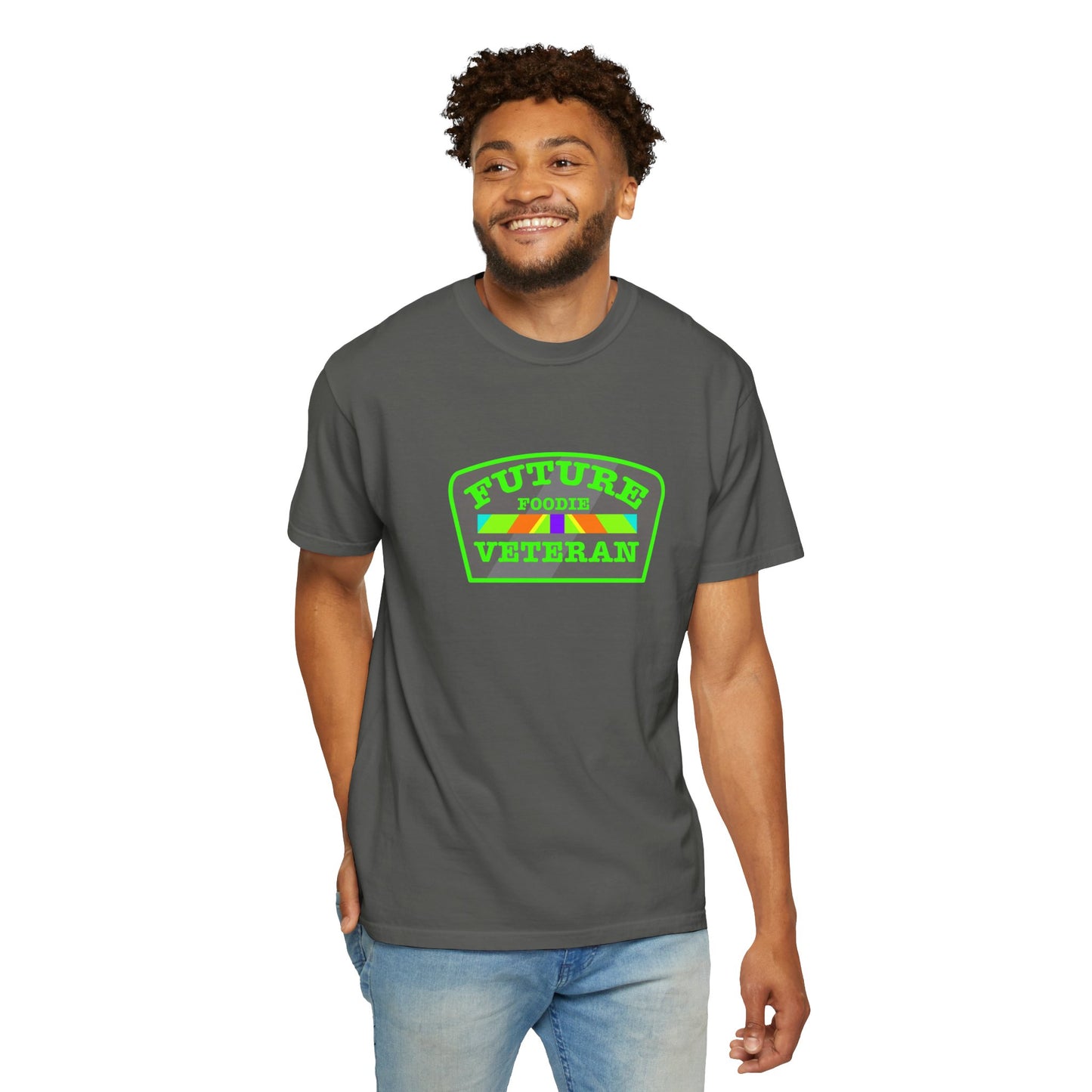 L.O.E.F Future Foodie Veteran Tee Shirt  (Neon Green)