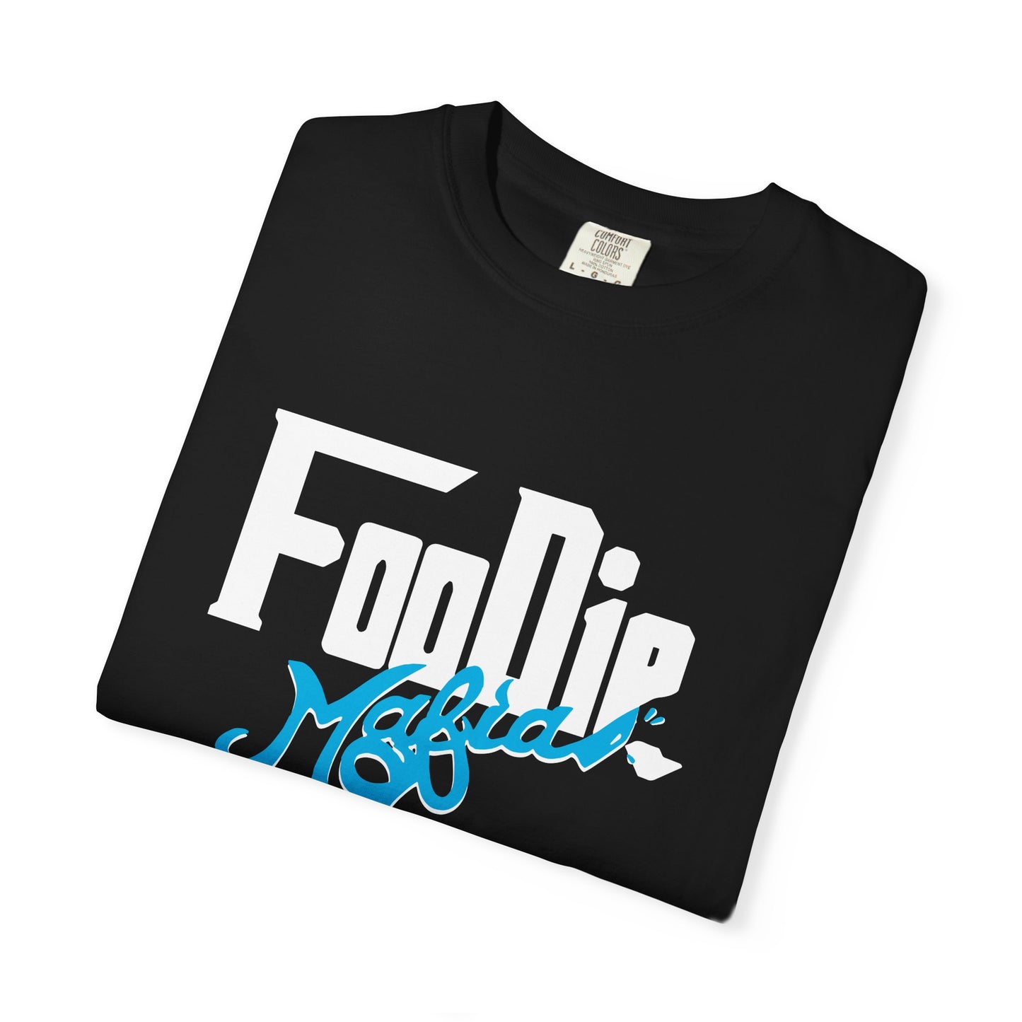 L.O.E.F White Foodie Mafia Unisex Tee Shirt  (Apricot)