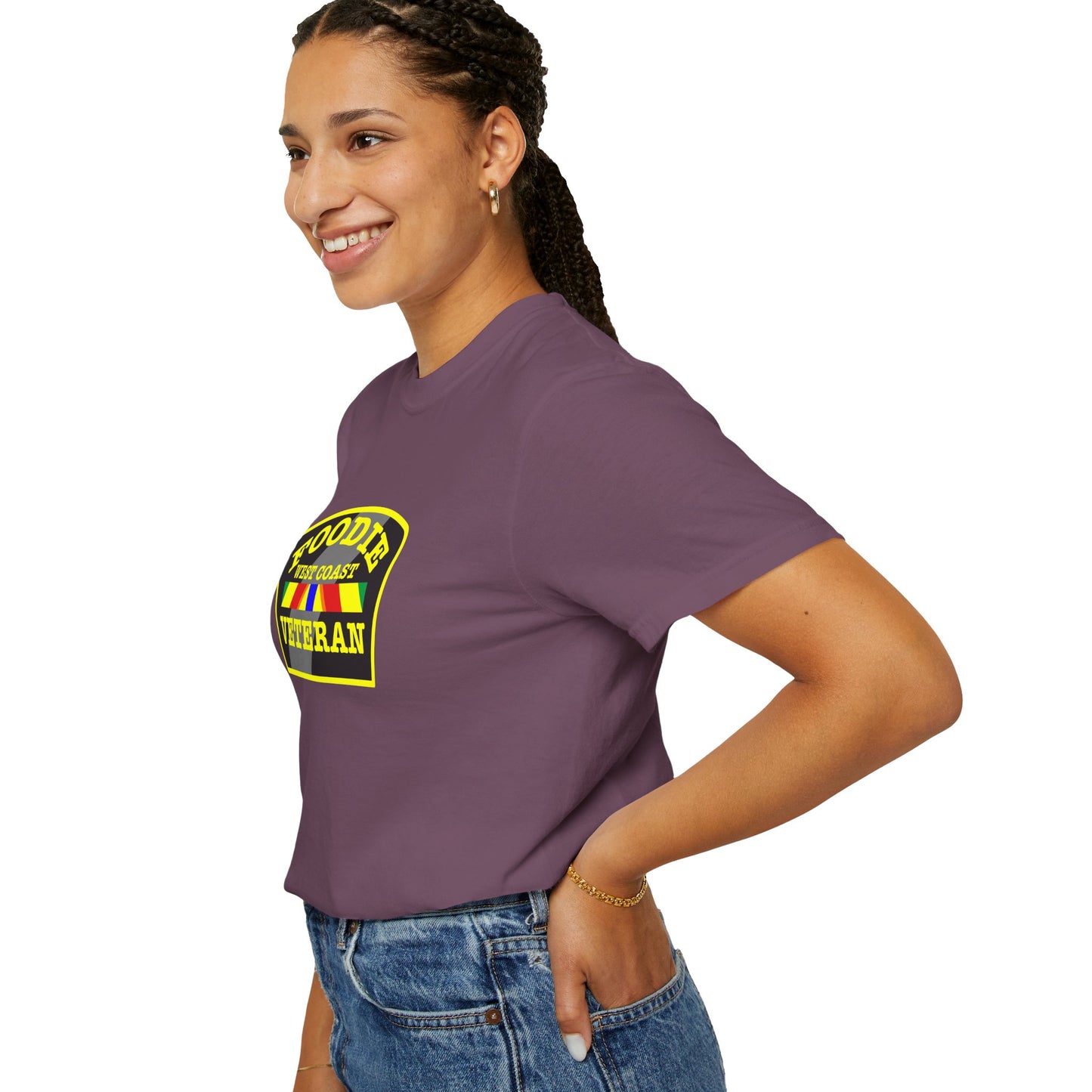L.O.E.F Foodie Veteran WEST COAST Unisex Tee Shirt (Yellow)