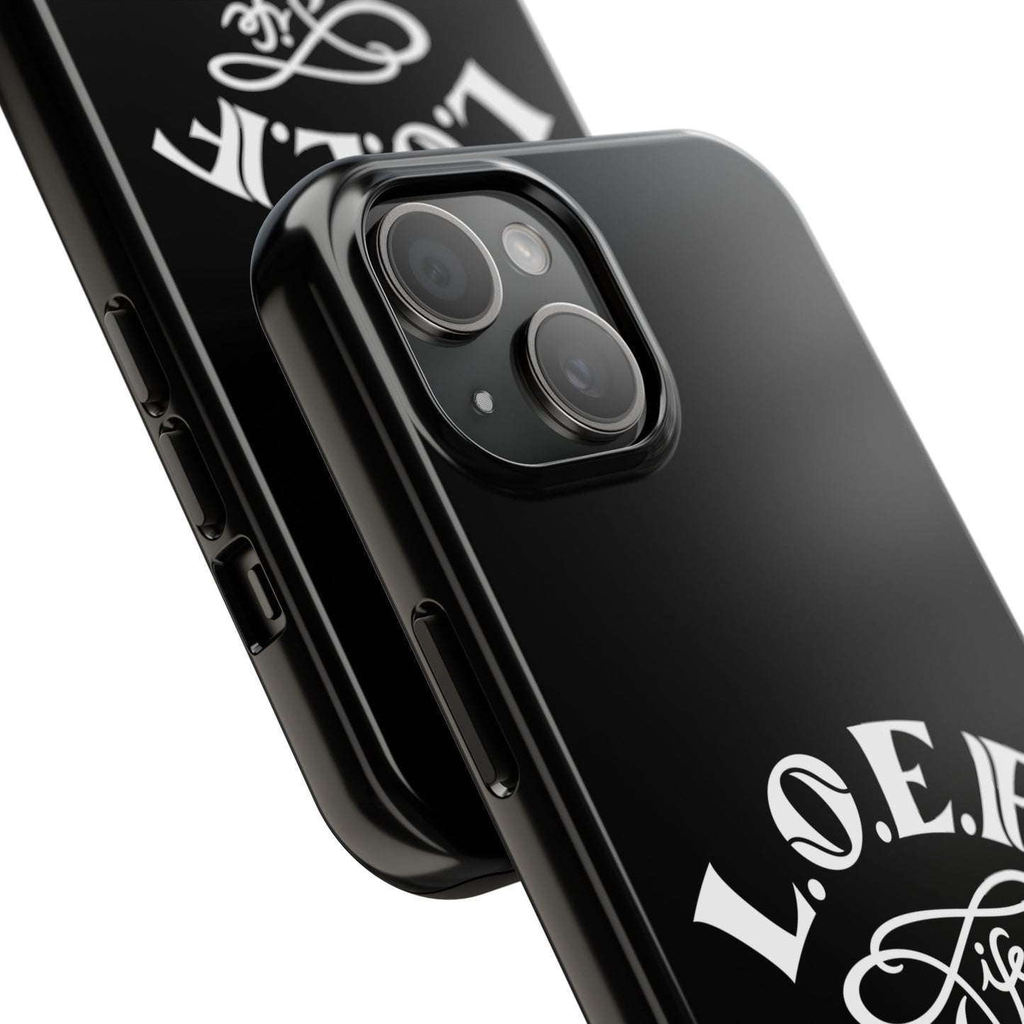 L.O.E.F Black Glossy Protective Phone Case