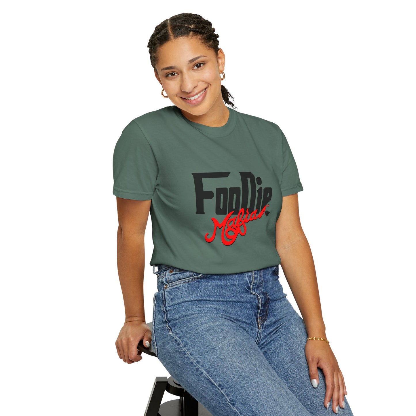 L.O.E.F Foodie Mafia Unisex Tee Shirt (Flat Red)