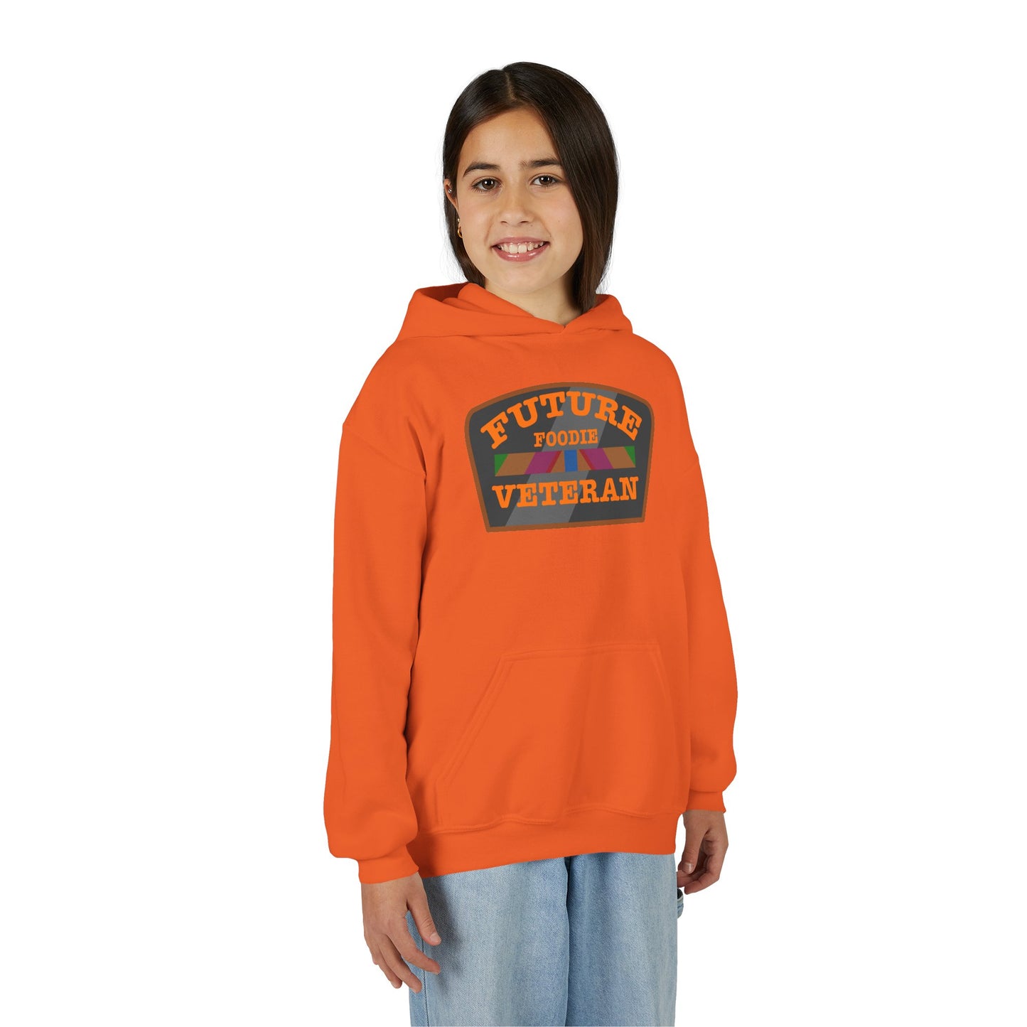 L.O.E.F Future Foodie Veteran Kids Hoodie (Orange)