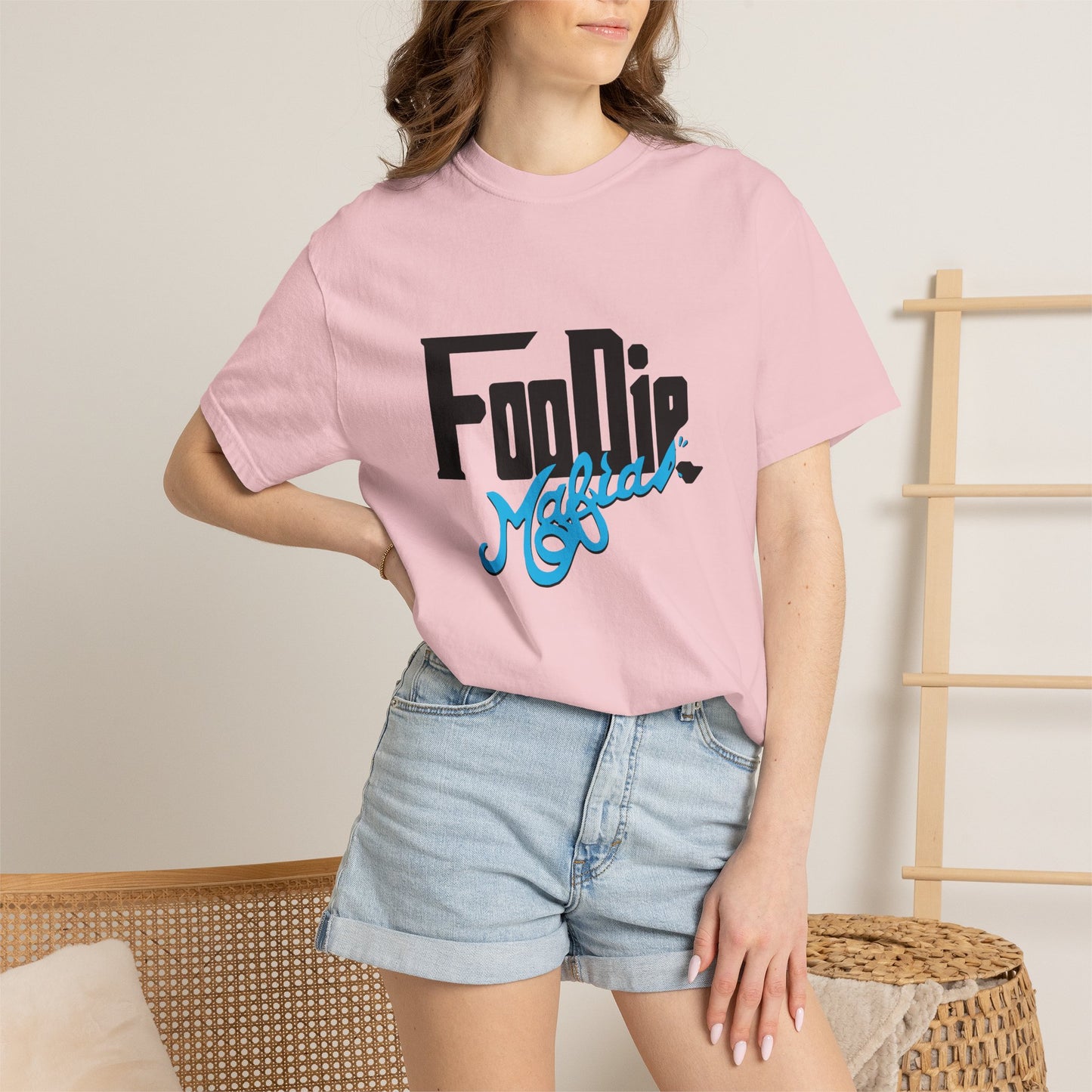 L.O.E.F Foodie Mafia Unisex Tee shirt (Sky Blue)