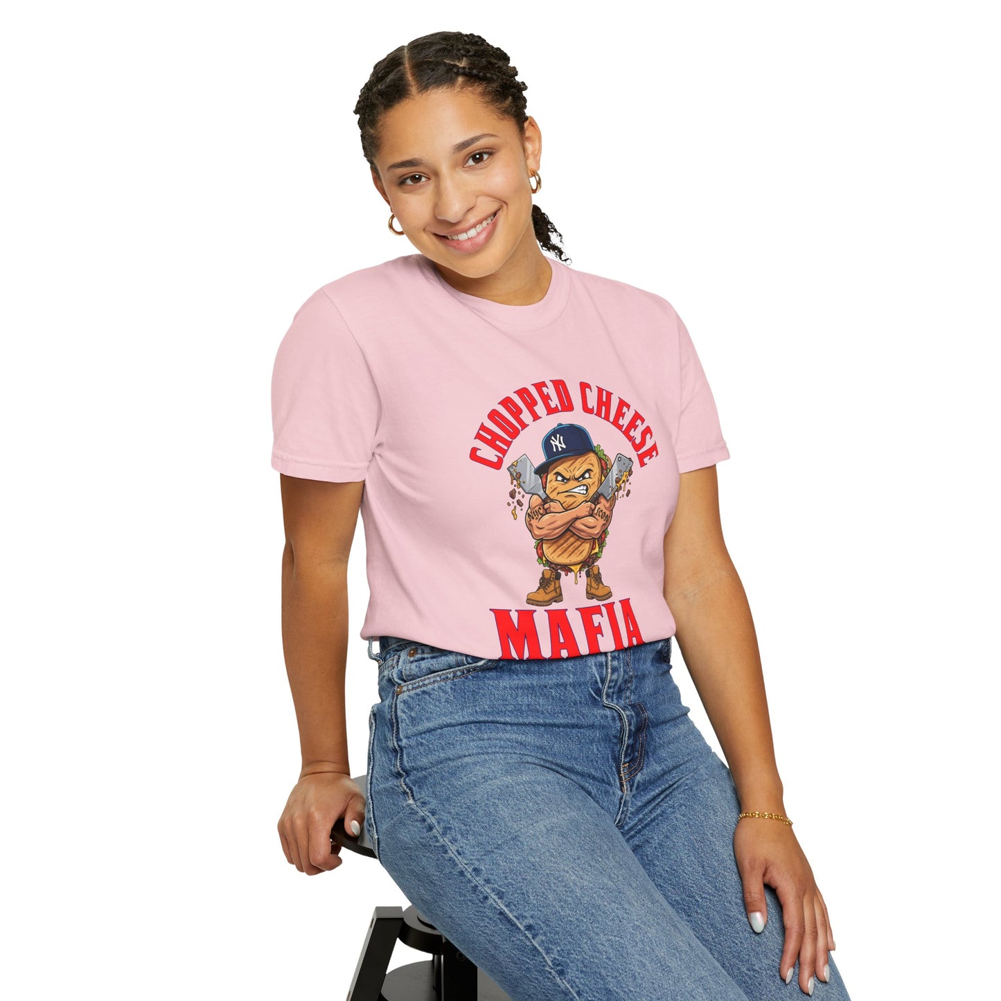 L.O.E.F Mafia Chopped Cheese Unisex Tee Shirt (Red)