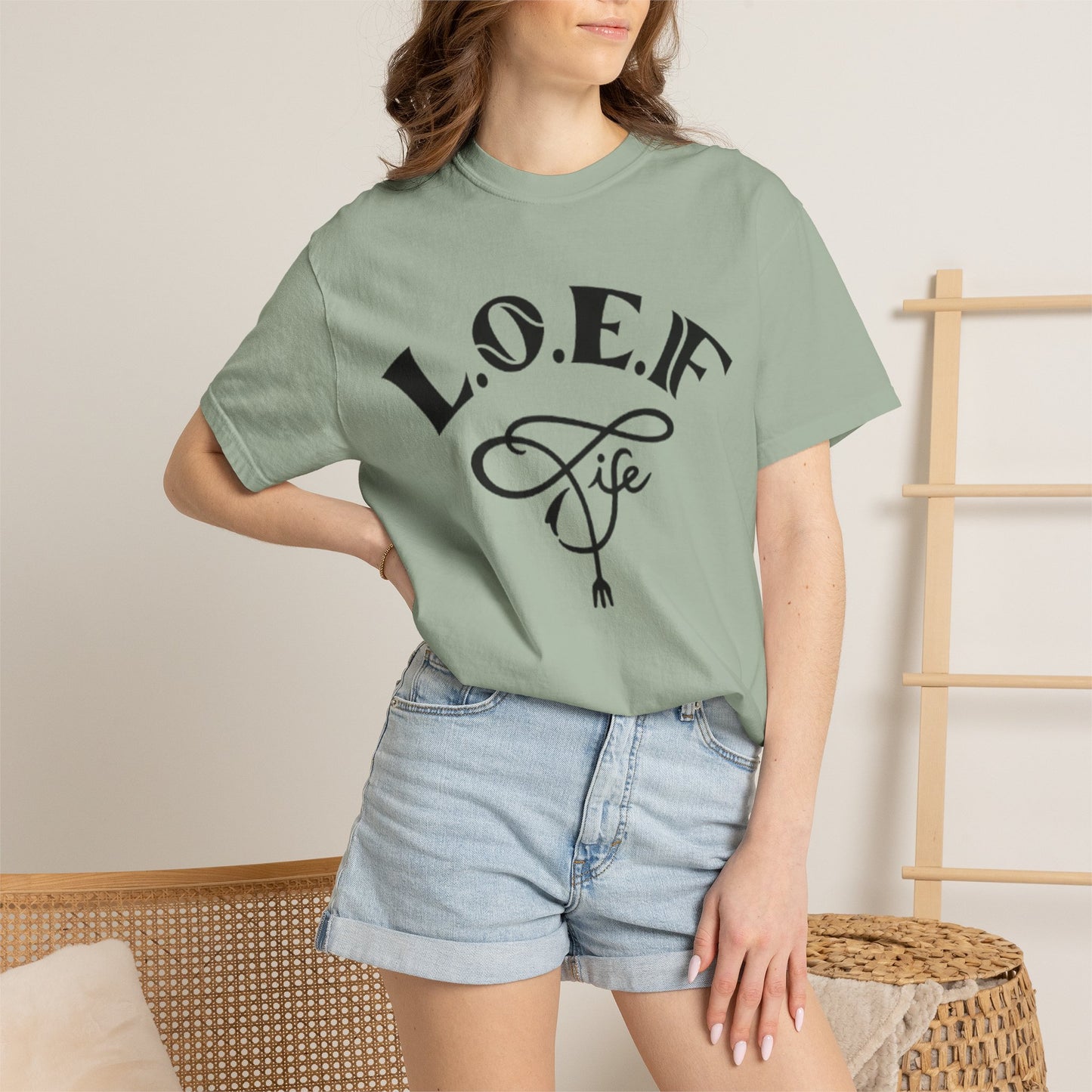 L.O.E.F Life Unisex Tee Shirt (Black)