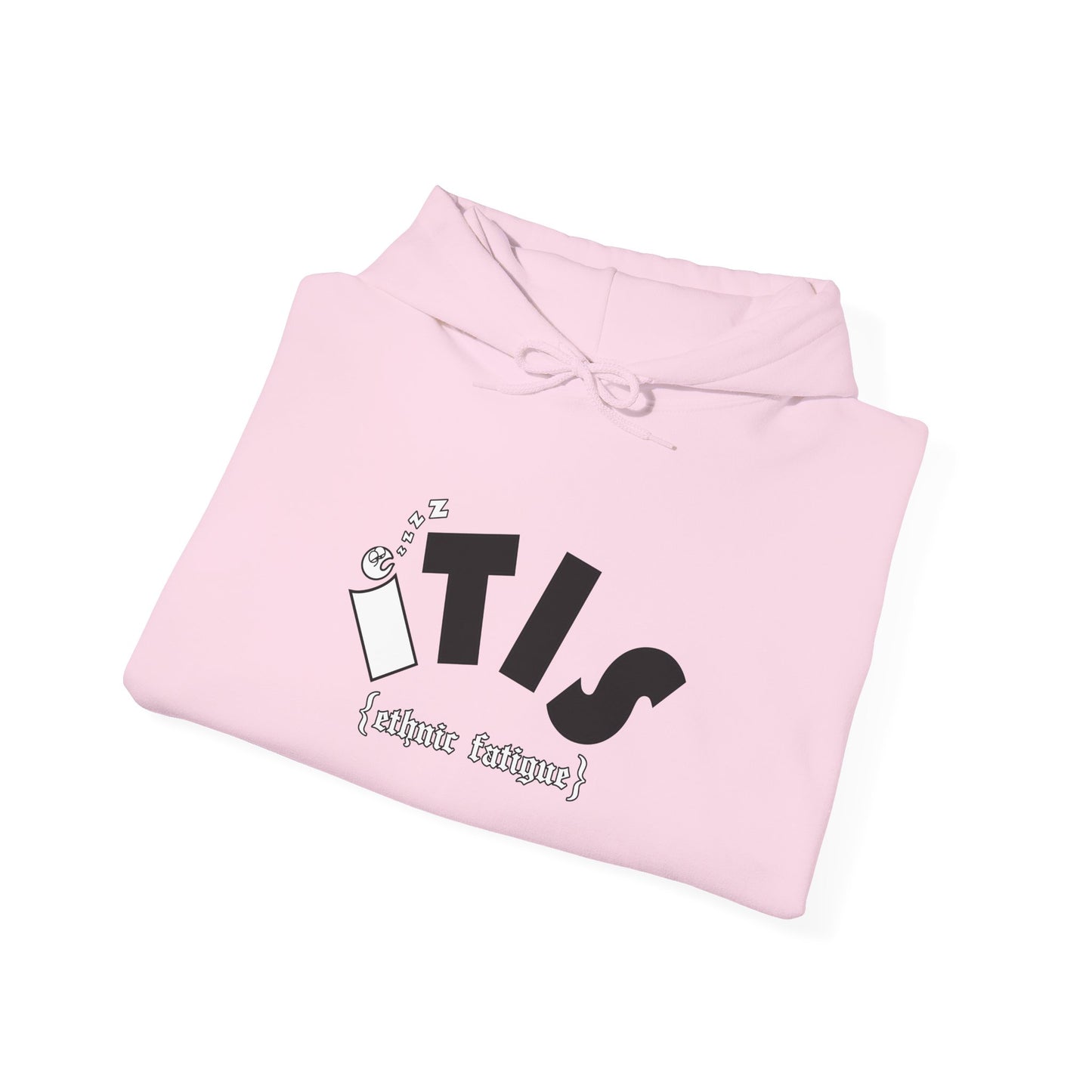 L.O.E.F ITIS Unisex Hooded Sweatshirt (White and Black)
