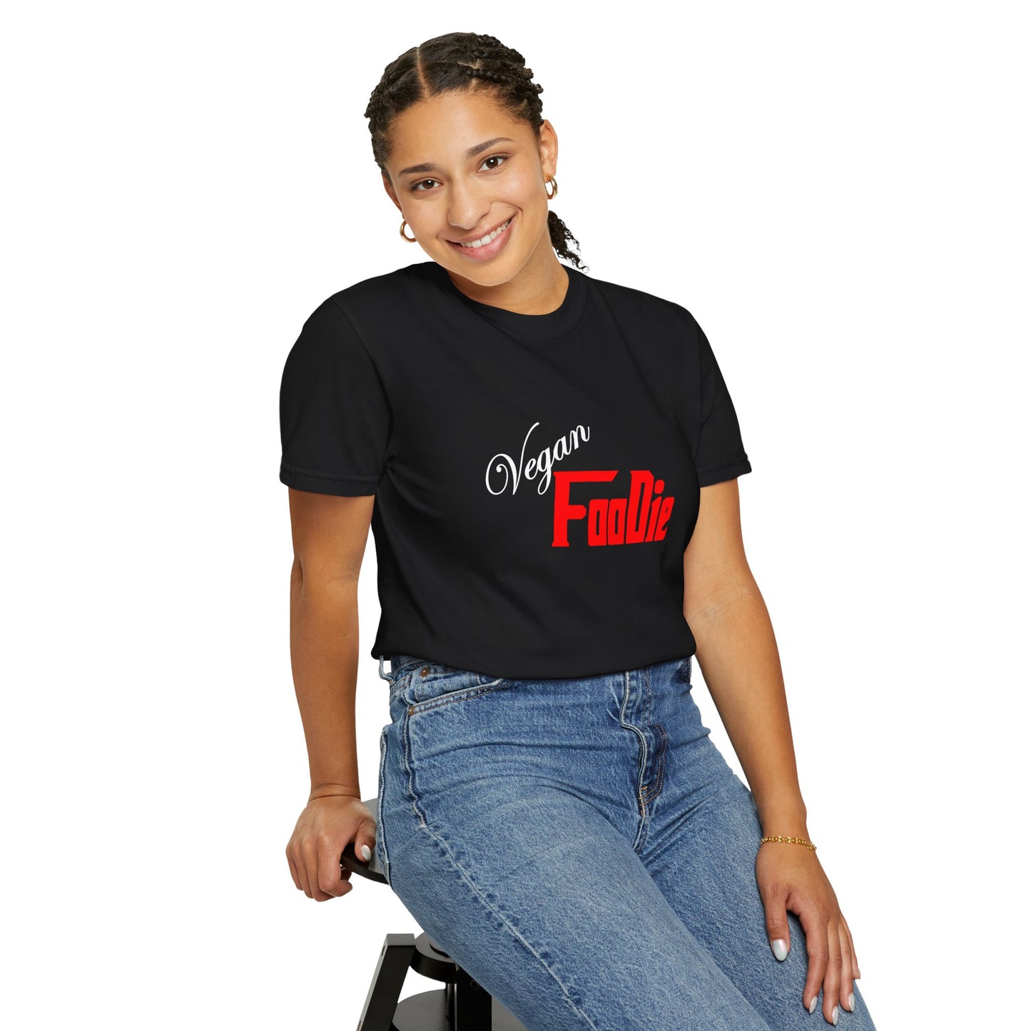 L.O.E.F Unisex Vegan Foodie Tee Shirt (Fiery Red)