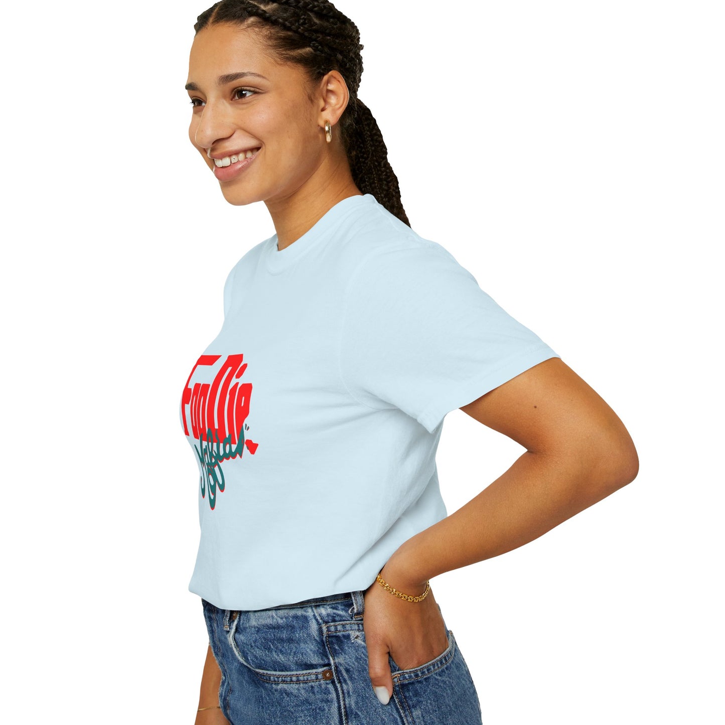 L.O.E.F Red Foodie Mafia Unisex Tee Shirt (Teal)