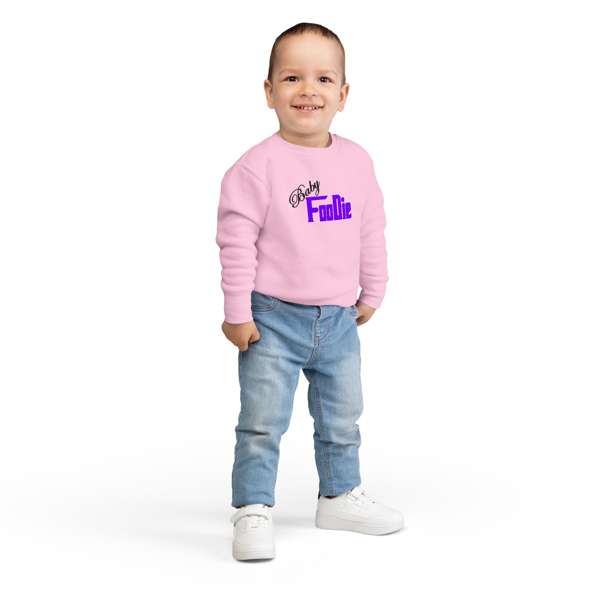 L.O.E.F Baby Foodie Toddler Sweatshirt (Violet)