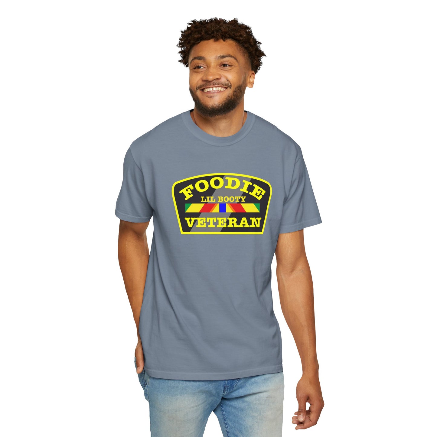 L.O.E.F Foodie Veteran LIL BOOTY Unisex Tee Shirt (Yellow)