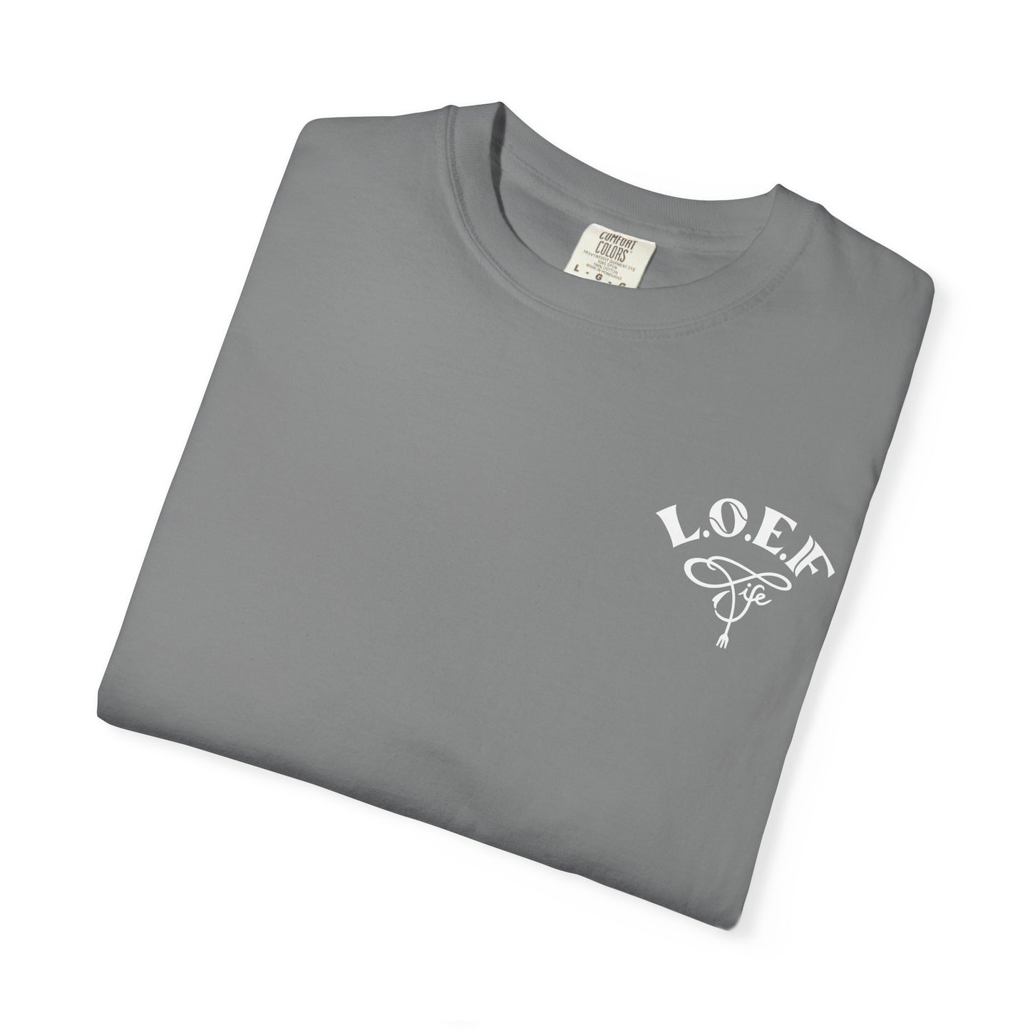 L.O.E.F LIFESTYLE OF EVERYDAY FOODIES Unisex Tee Shirt (White)
