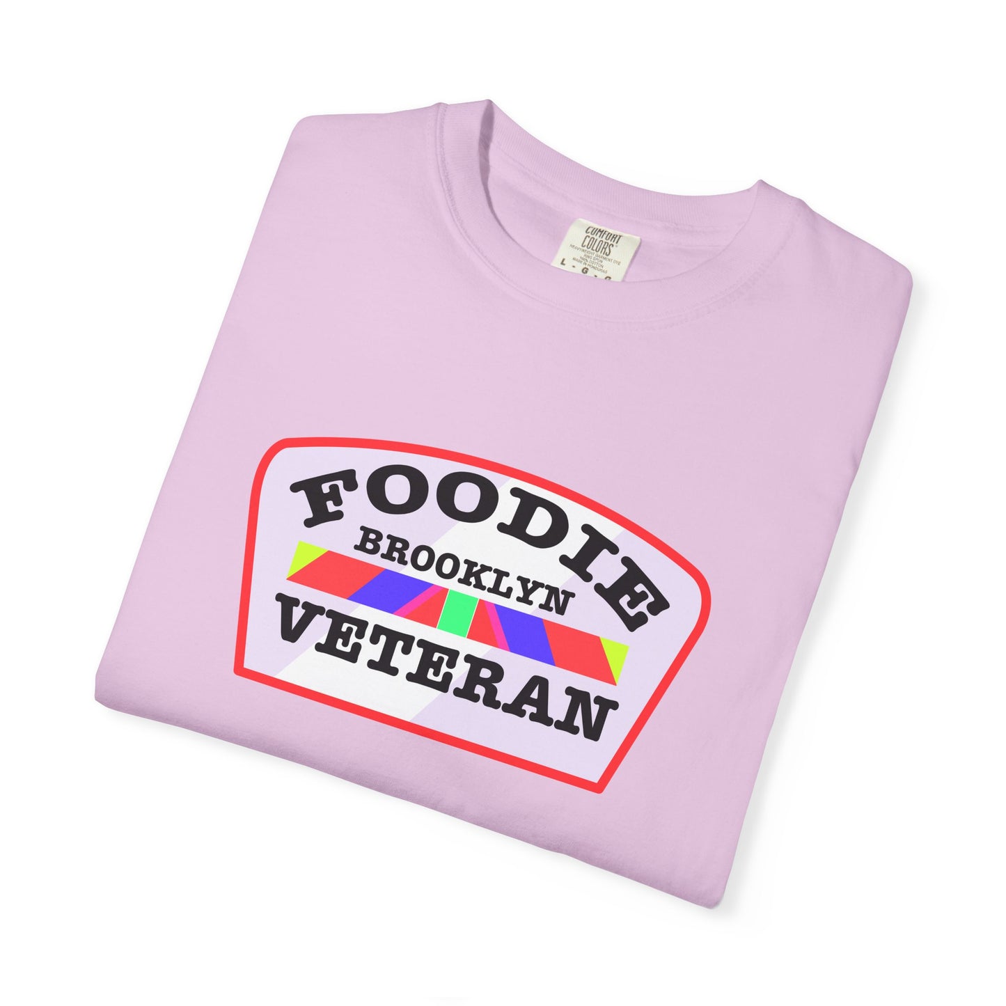 L.O.E.F Foodie Veteran BROOKLYN Unisex Tee Shirt (Soft Pink)
