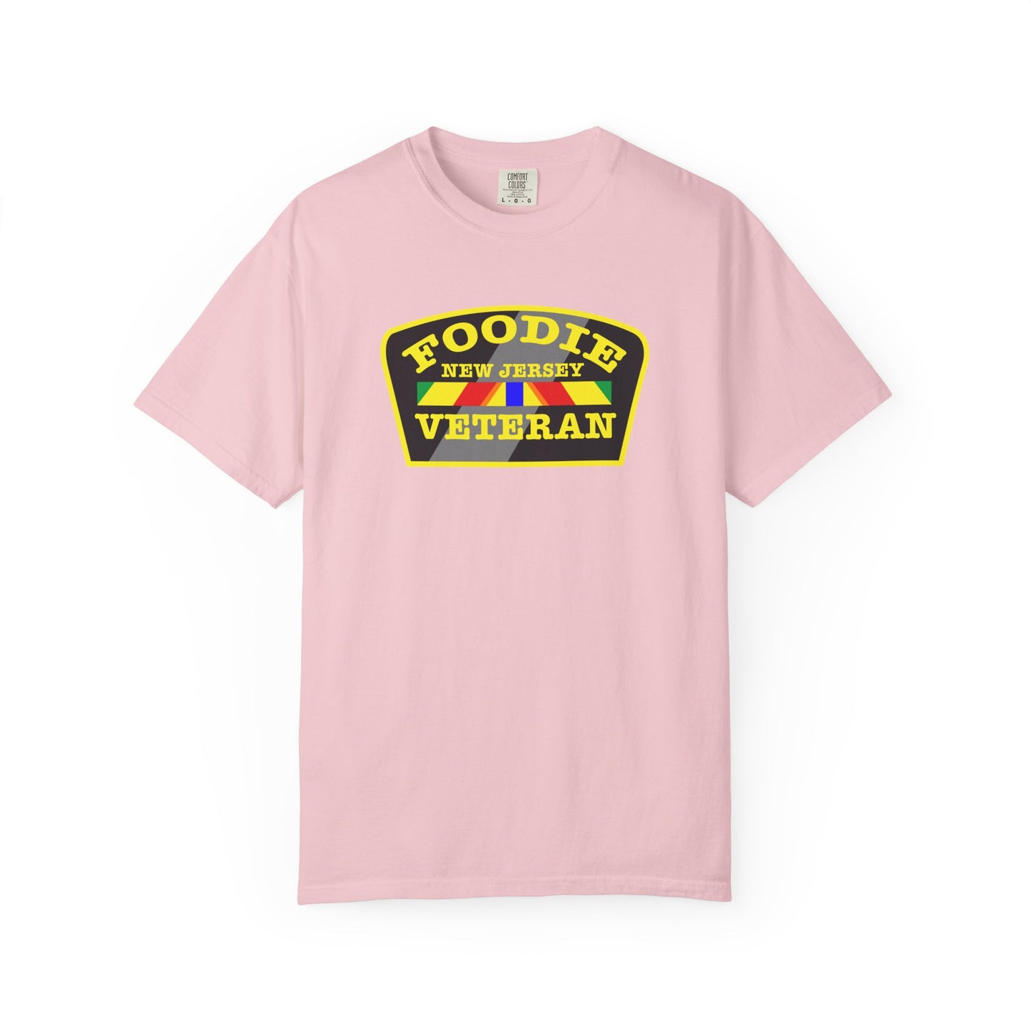 L.O.E.F Foodie Veteran NEW JERSEY Unisex Tee Shirt (Yellow)