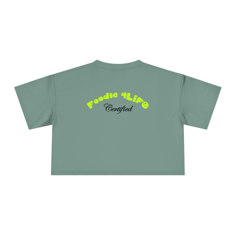 L.O.E.F Foodie 4Life Certified Crop Tee (Neon Yellow)