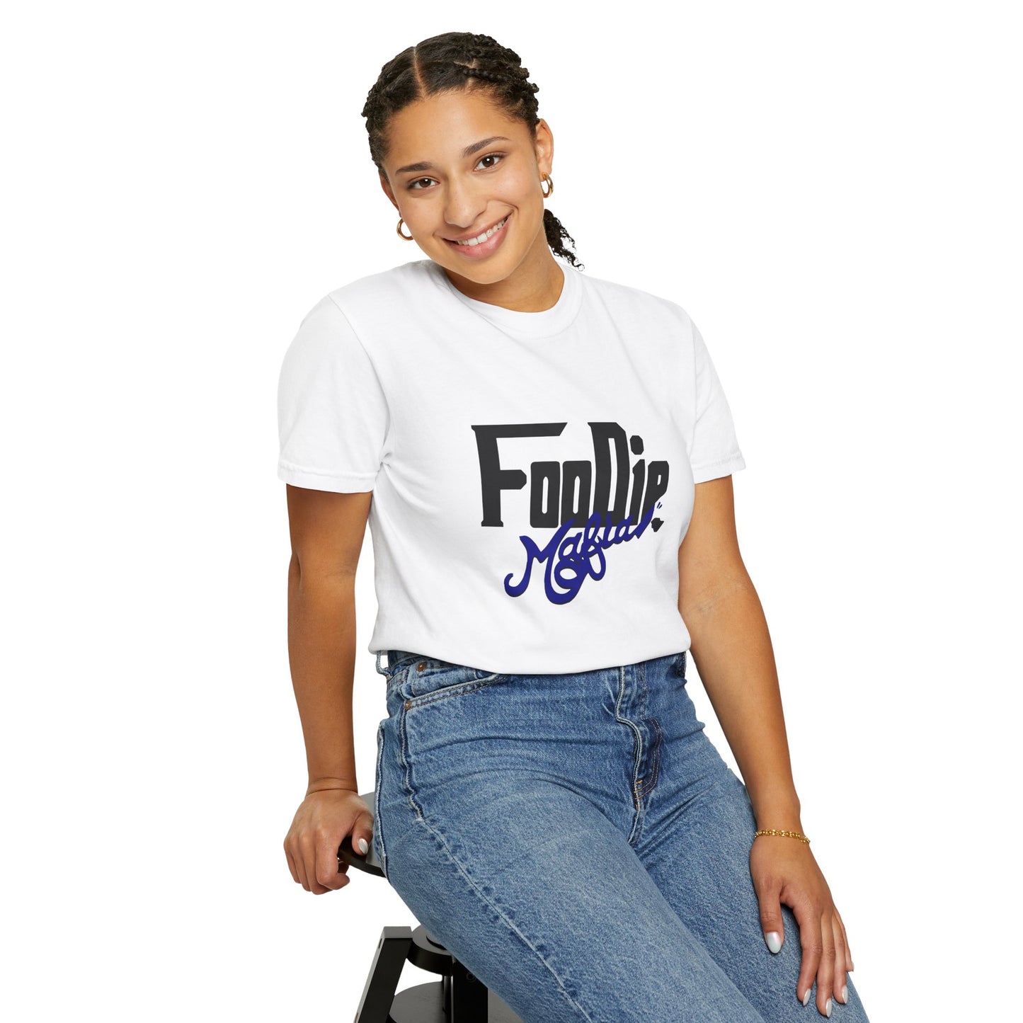 L.O.E.F Foodie Mafia Unisex Tee shirt (Dark Blue)
