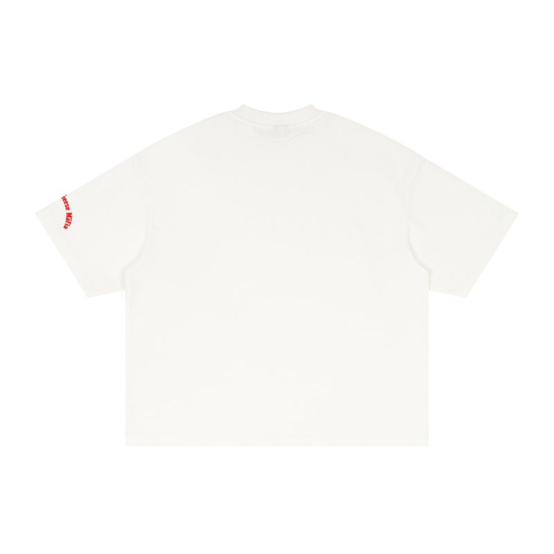 L.O.E.F. Life Chopped Cheese Textured Waffle Washed Boxy T-Shirt