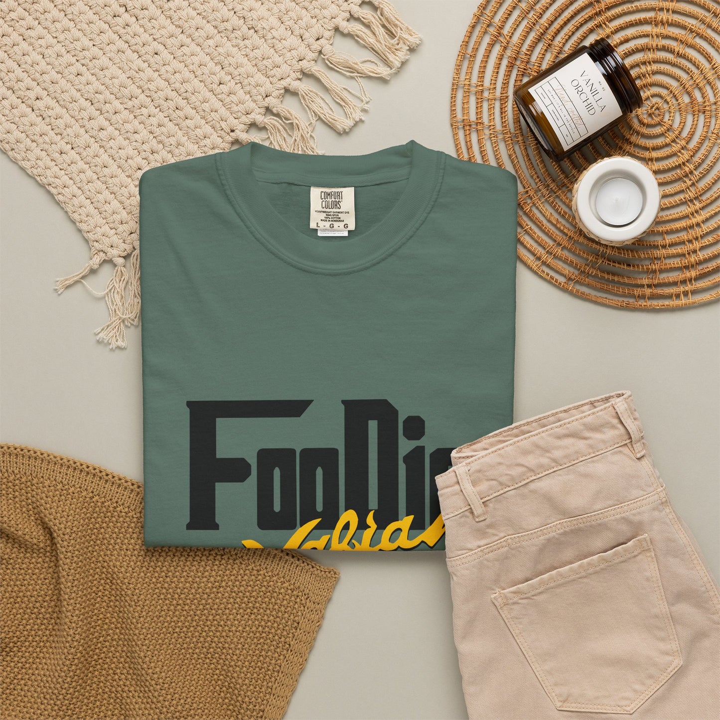 L.O.E.F Foodie Mafia Unisex Tee Shirt (Yellow)