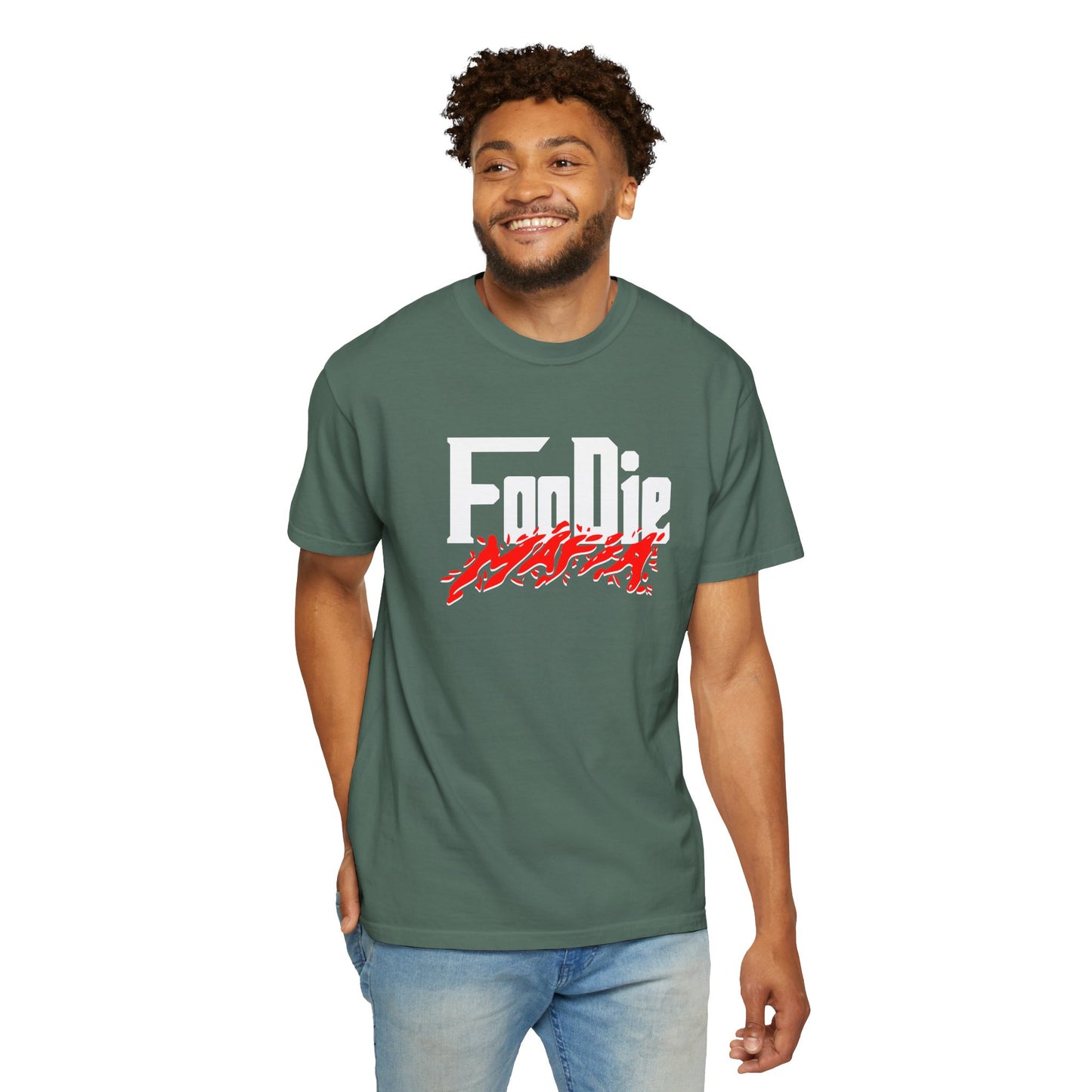 L.O.E.F Foodie Mafia Unisex Tee Shirt  (Red)
